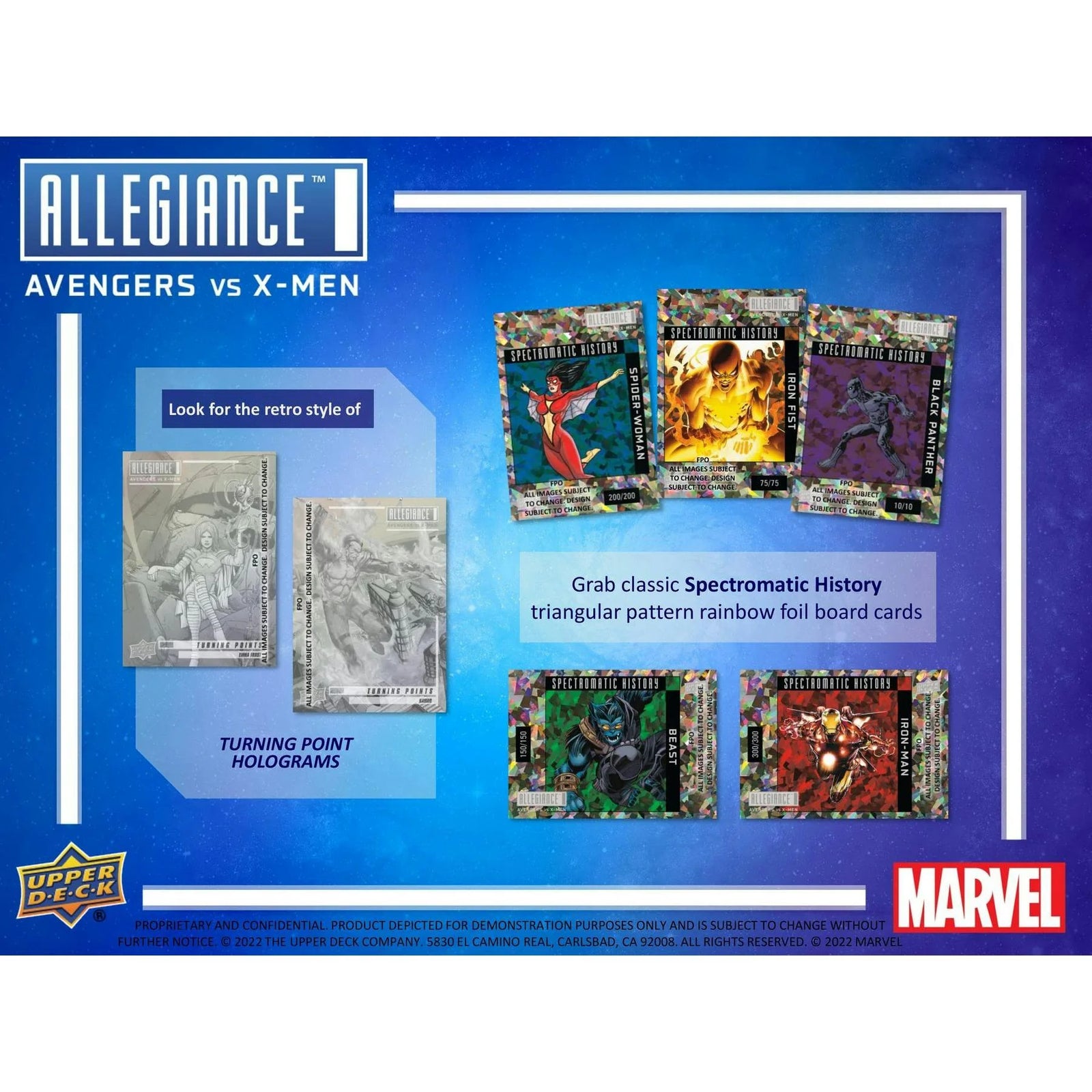 DRAFT - 2023 Upper Deck Marvel Allegiance Avengers vs X-Men Hobby Box