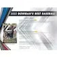 2022 Bowman's Best Baseball Hobby Box (Ships Sealed Only)