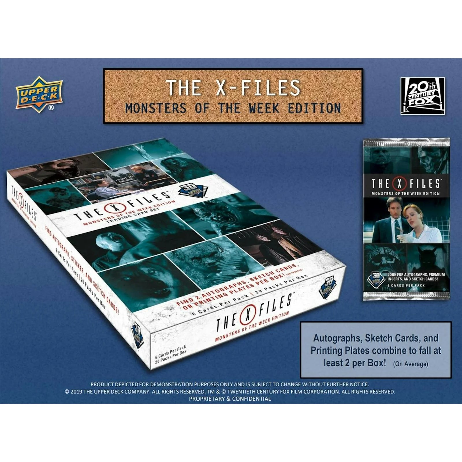 DRAFT - Upper Deck X-Files Monsters of the Week Trading Cards | 12-Box Case