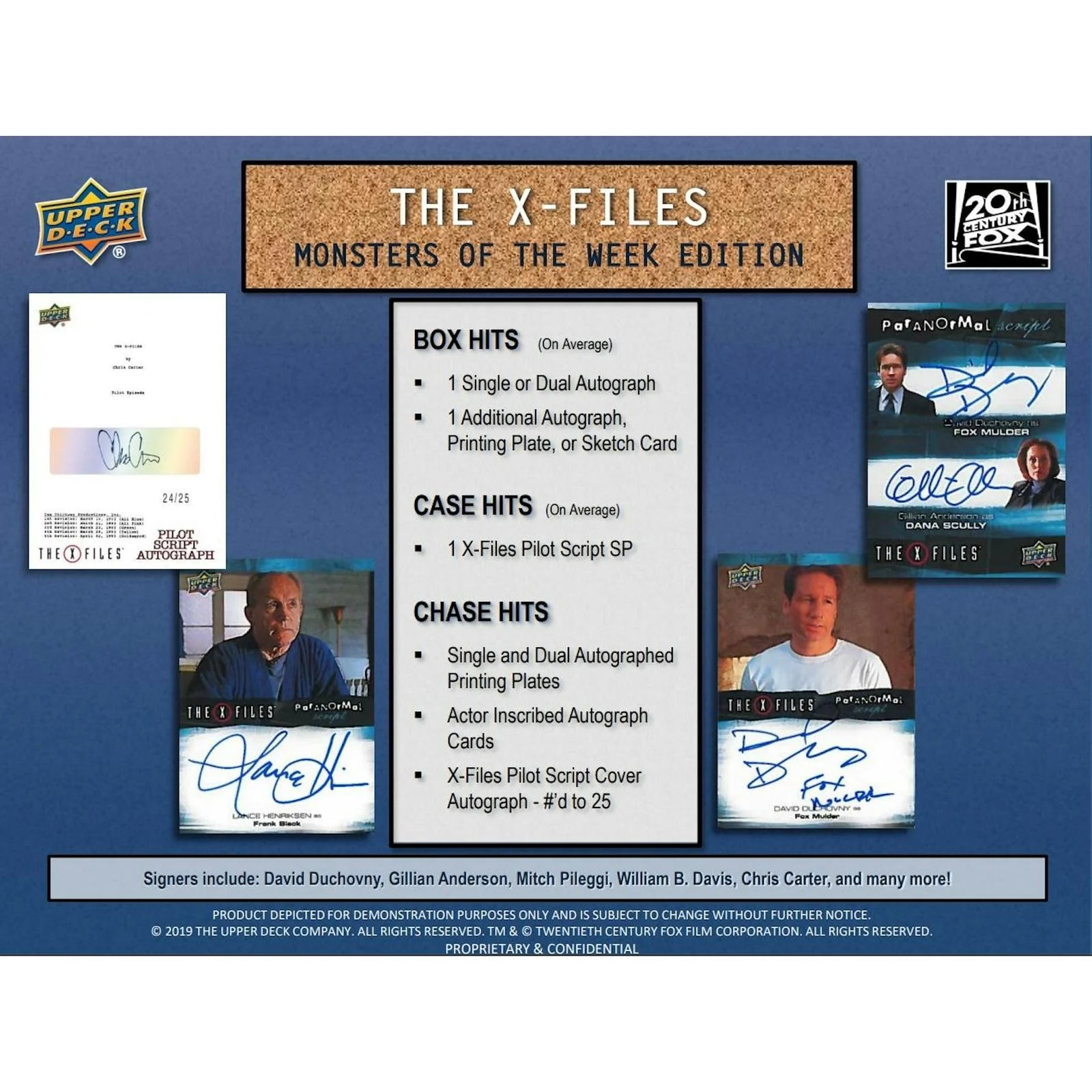 DRAFT - The X-Files Monsters of the Week Trading Cards Box | Upper Deck