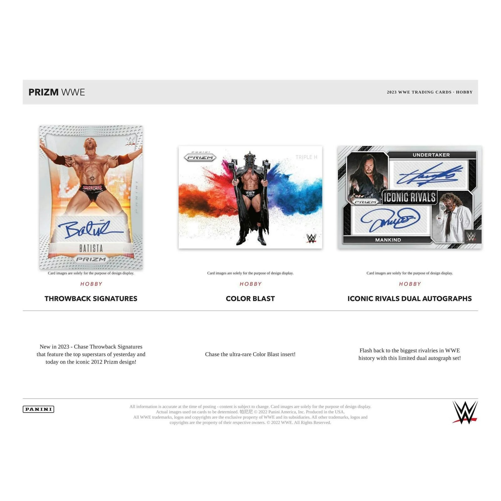 DRAFT - 2023 Panini Prizm WWE Wrestling Hobby Box