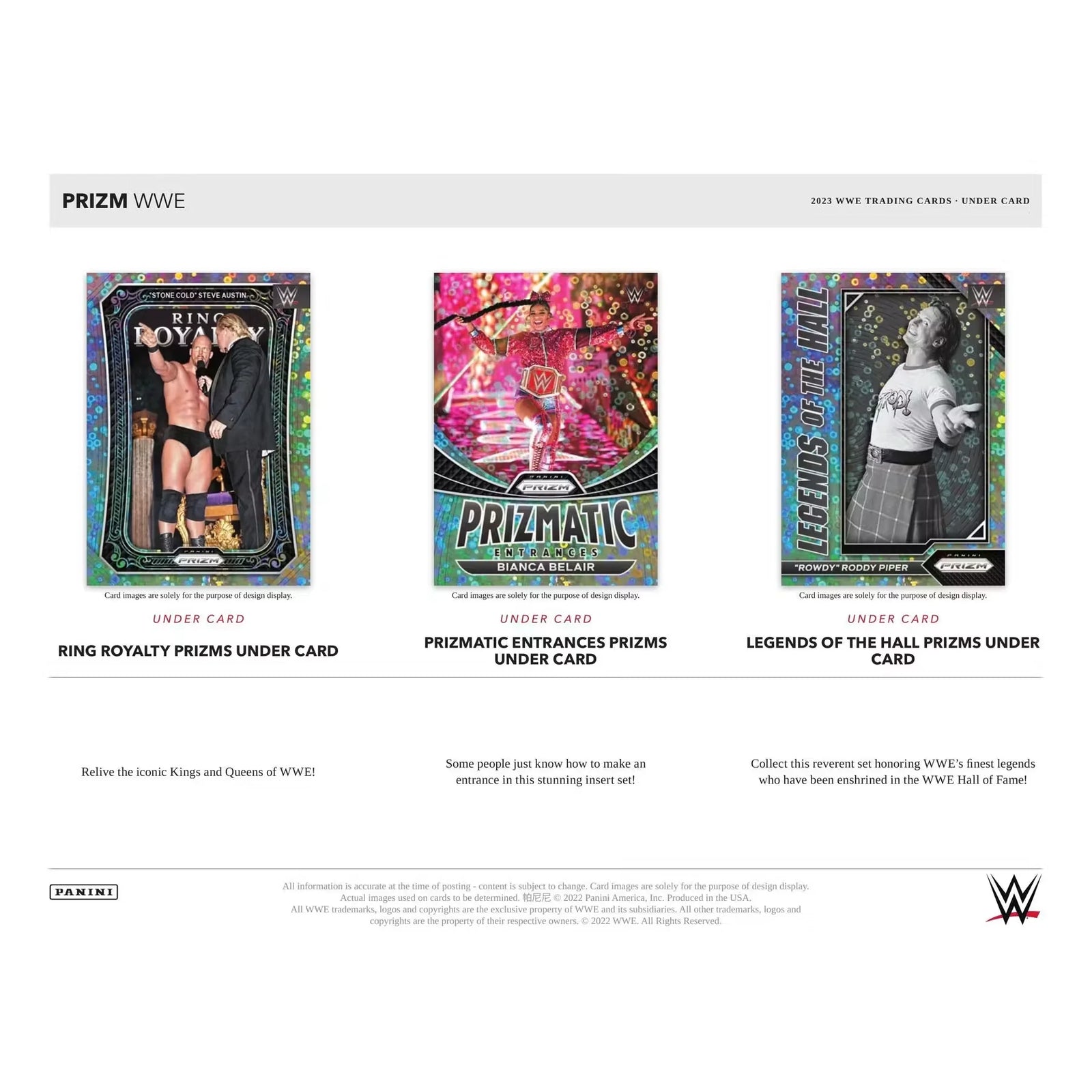 2023 Panini Prizm WWE Wrestling Under Card Box (Ships Sealed Only)