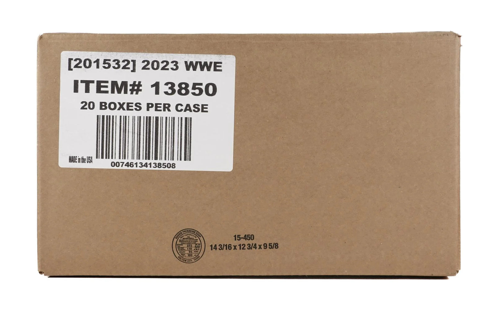 2023 Panini Prizm WWE Wrestling Under Card 20-Box Case (Ships Sealed Only)