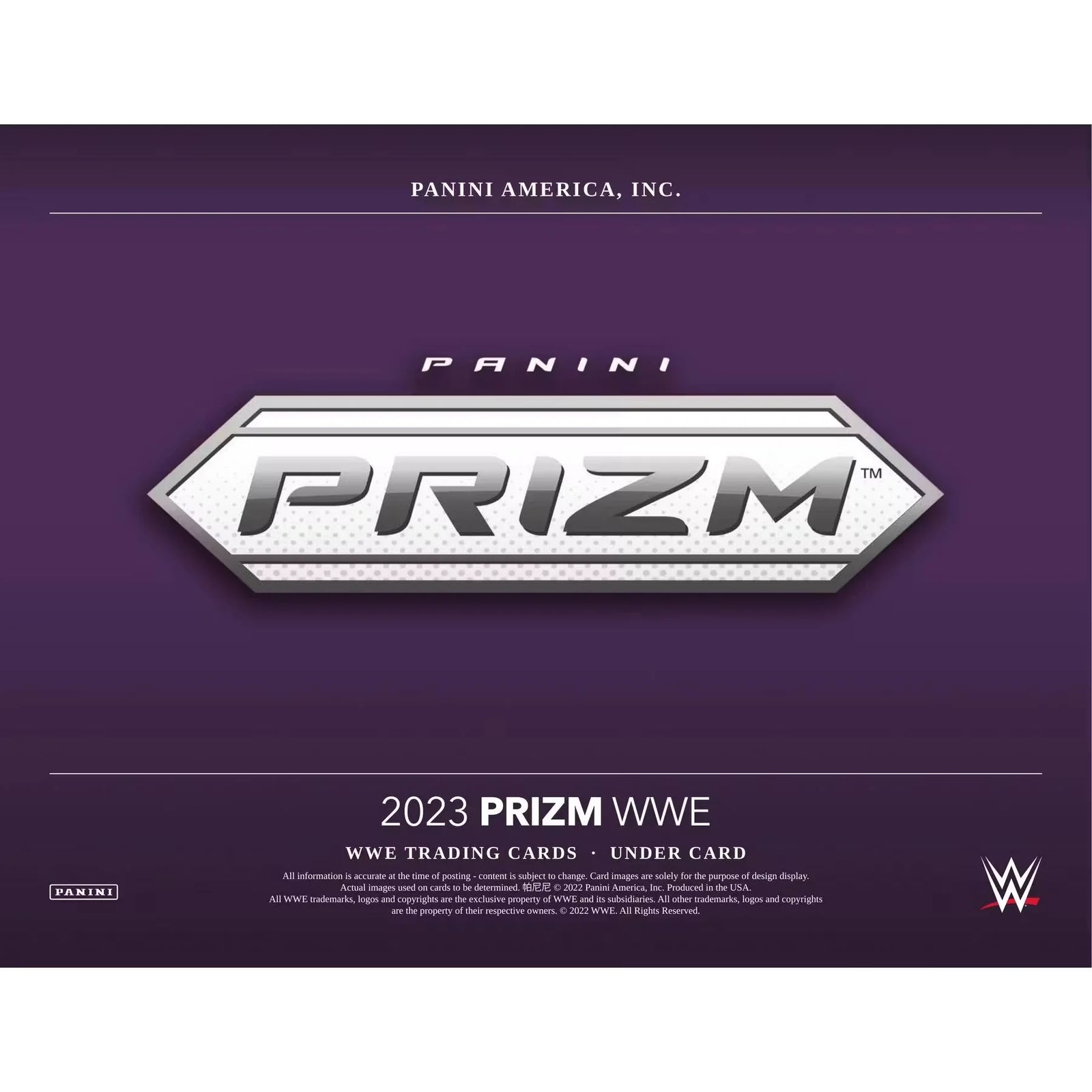 2023 Panini Prizm WWE Wrestling Under Card 20-Box Case (Ships Sealed Only)