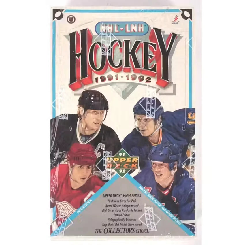 1991 92 Upper Deck English High Hockey Wax Box (Ships Sealed Only)