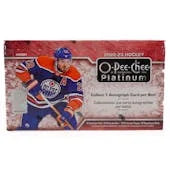 DRAFT - 2022-23 Upper Deck O-Pee-Chee Platinum Hockey Hobby Box