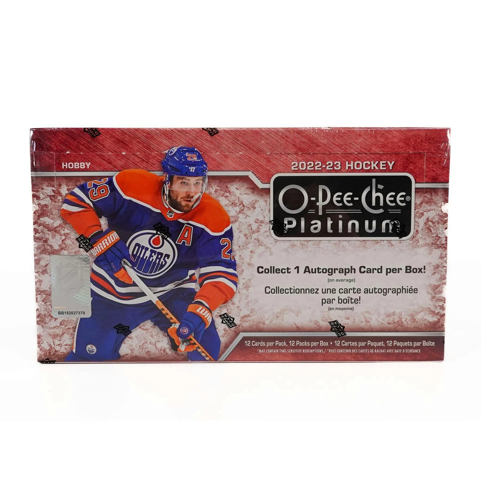 DRAFT - Just In 2022/23 Upper Deck O-Pee-Chee Platinum Hockey Hobby 8-Box Case