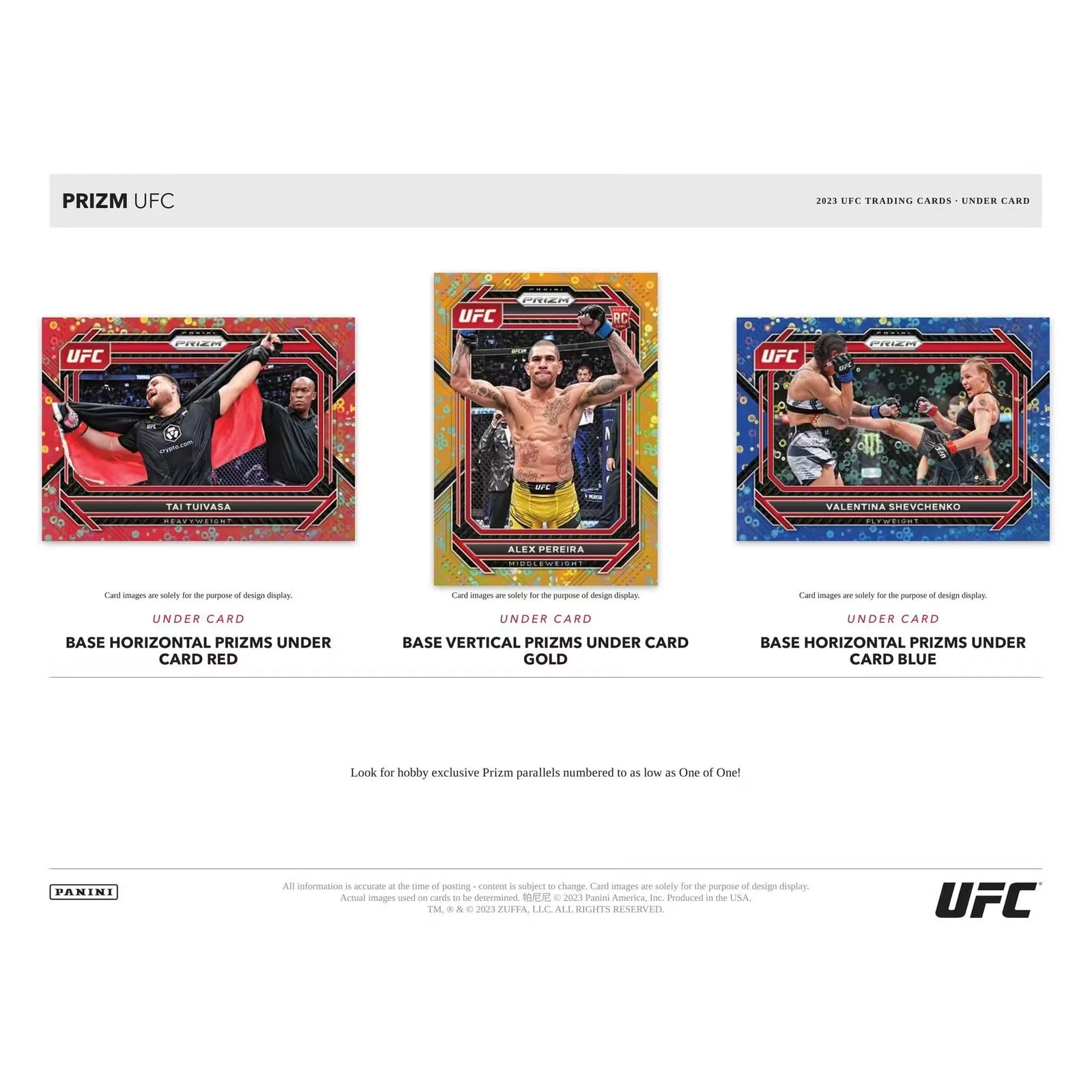 2023 Panini Prizm UFC Under Card 20-Box Case (Ships Sealed Only)
