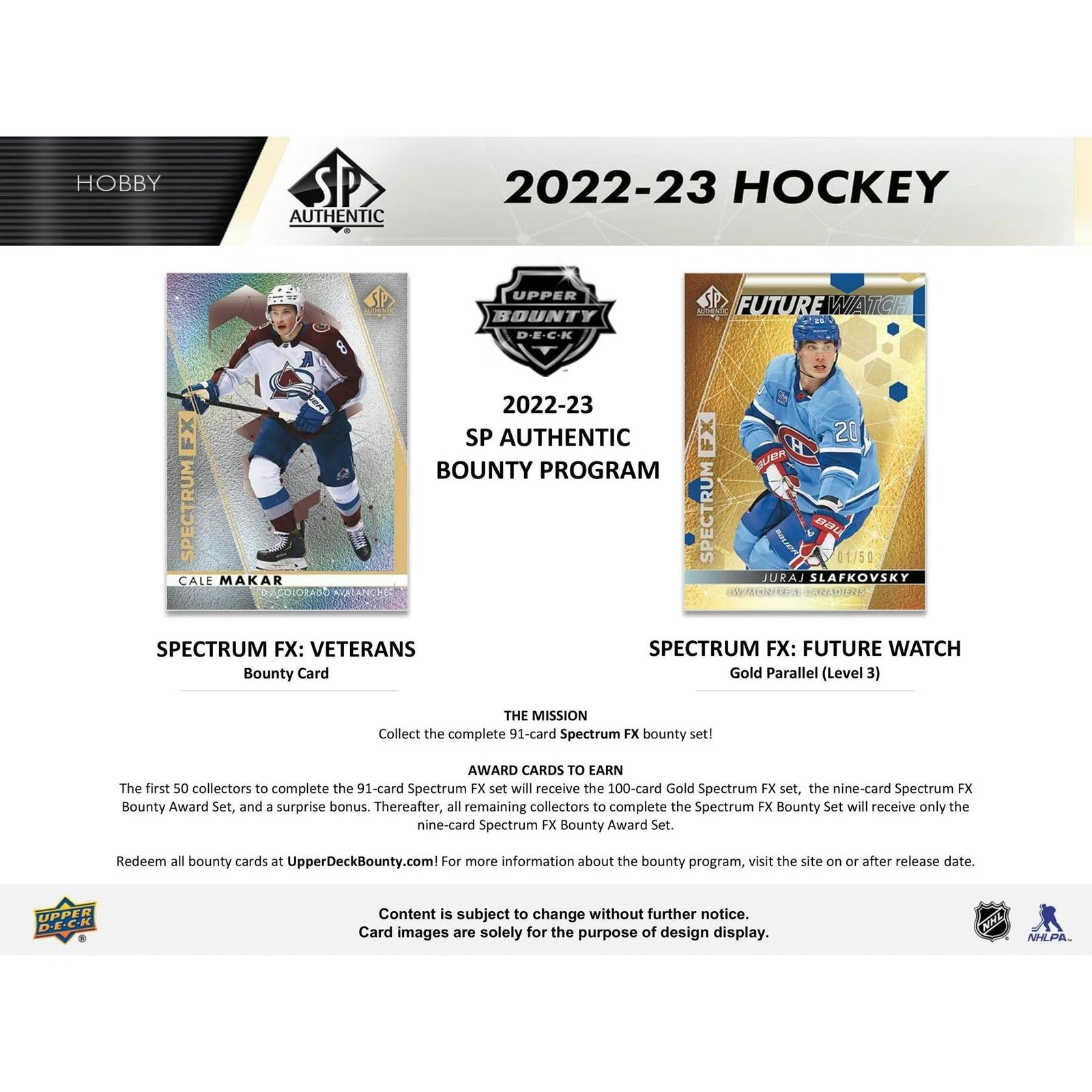 DRAFT - Just In 2022/23 Upper Deck SP Authentic Hockey Hobby Box