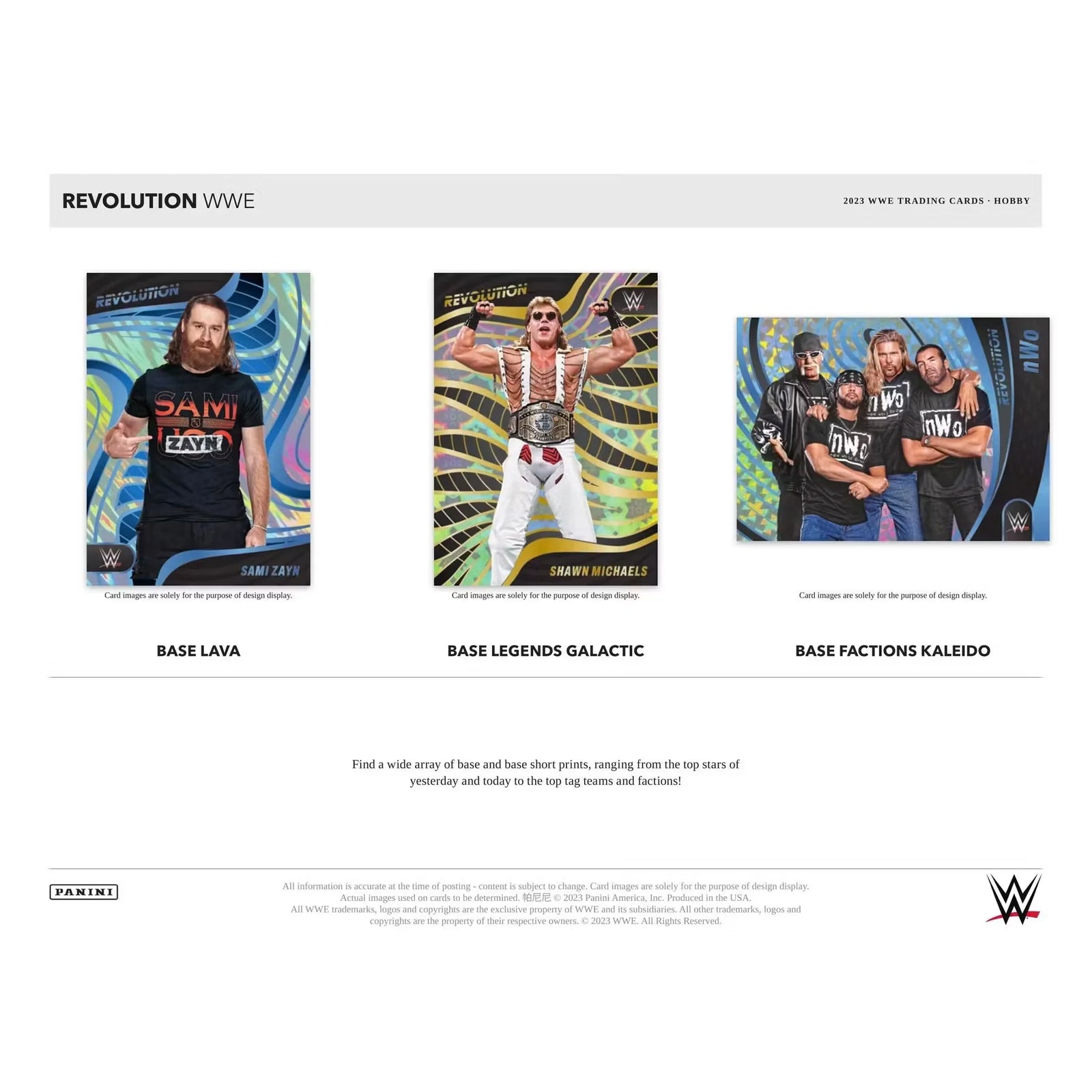 2023 Panini Revolution WWE Wrestling Hobby Box (Ships Sealed Only)