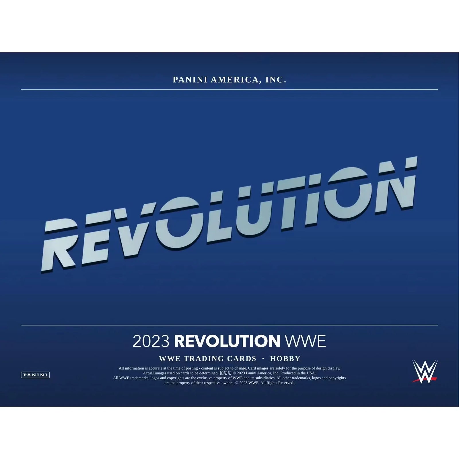 2023 Panini Revolution WWE Wrestling Hobby 16-Box Case | Kaboom Insert (Ships Sealed Only)