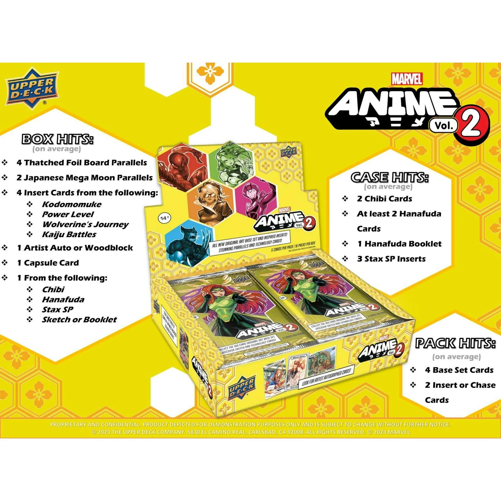 DRAFT - 2023 Upper Deck Marvel Anime Volume 2 Hobby Box