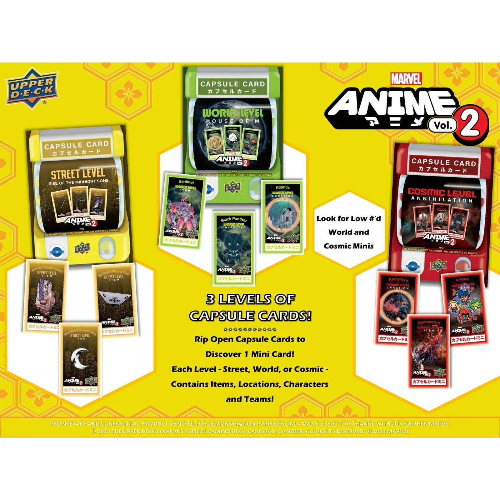 DRAFT - 2023 Upper Deck Marvel Anime Volume 2 Hobby 16-Box Case | SKU BVKY0NIKRK