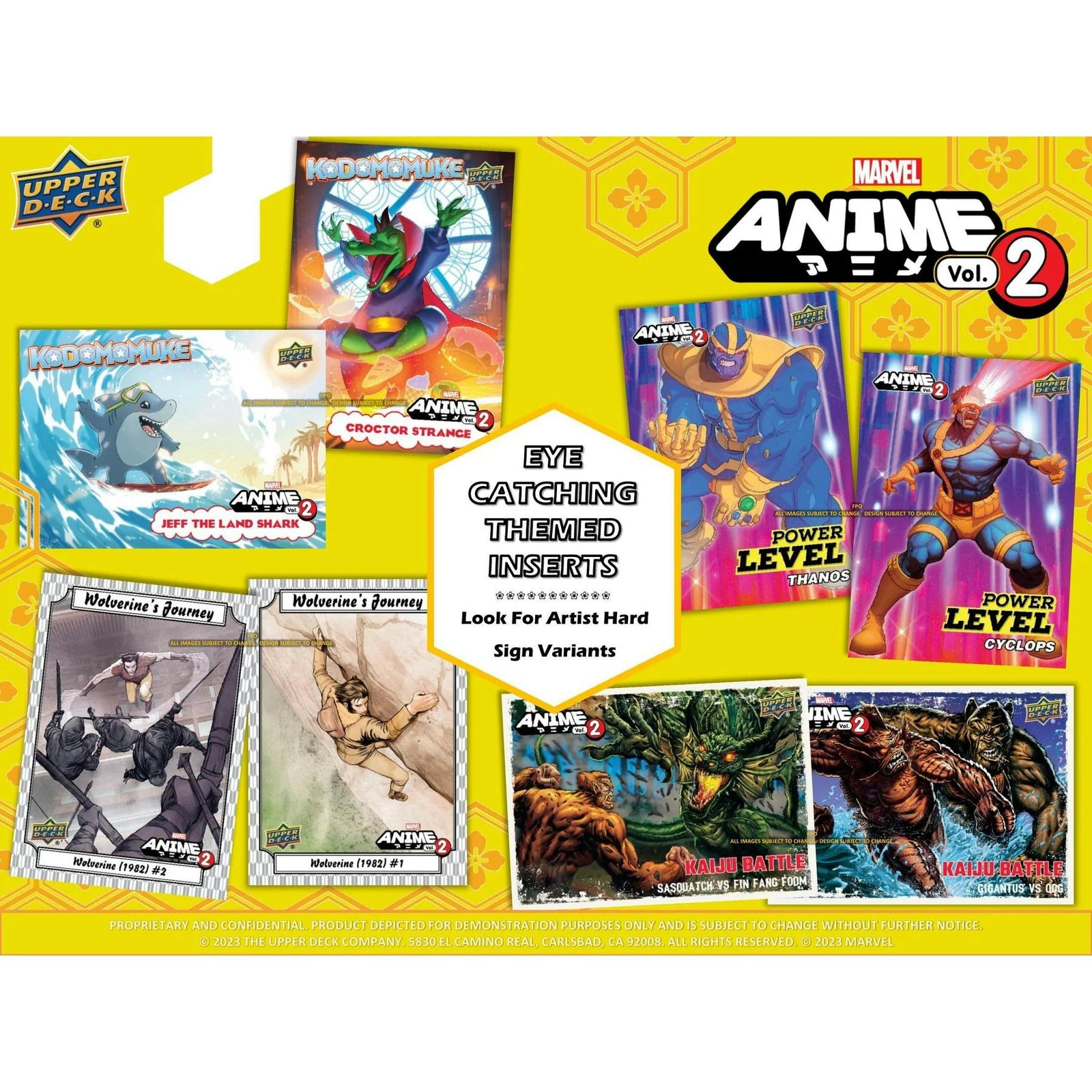 DRAFT - 2023 Upper Deck Marvel Anime Volume 2 Hobby 16-Box Case | SKU BVKY0NIKRK