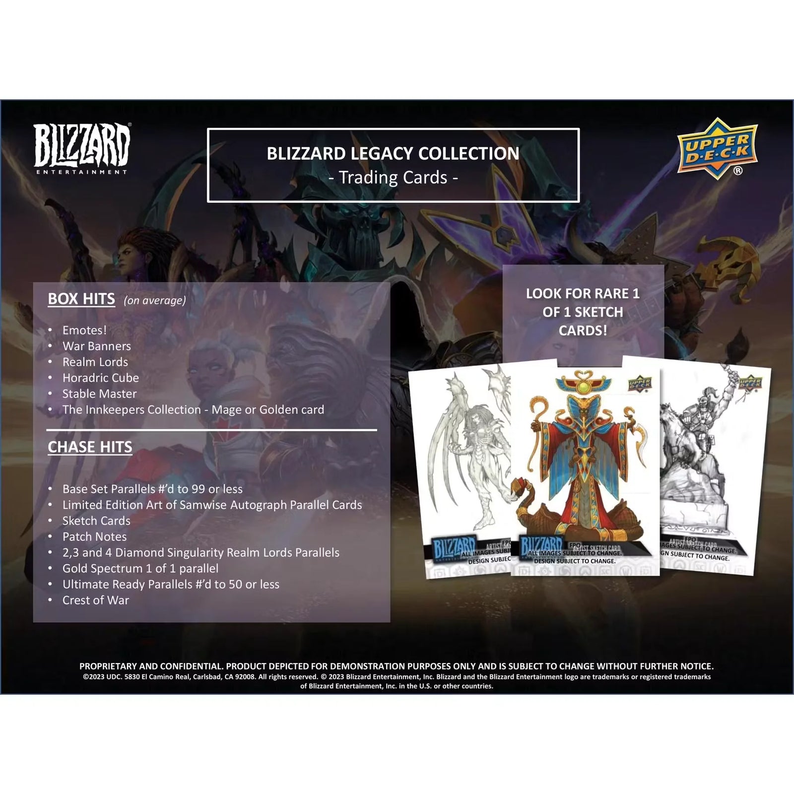 DRAFT - 2023 Upper Deck Blizzard Entertainment Legacy Collection Hobby Bo | dacardworld:BVKY0PVD3H
