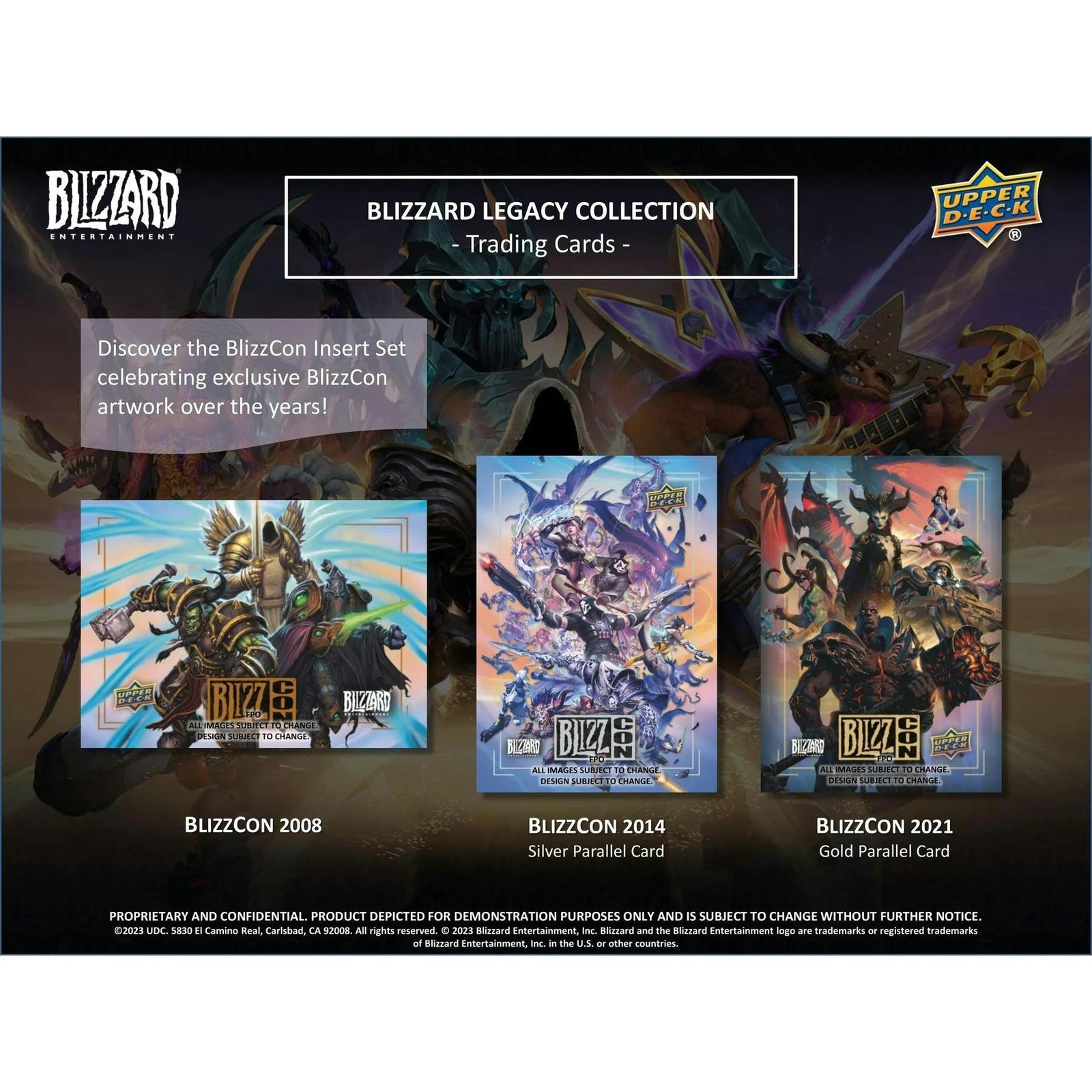 DRAFT - 2023 Upper Deck Blizzard Entertainment Legacy Collection Hobby 12-Box Case