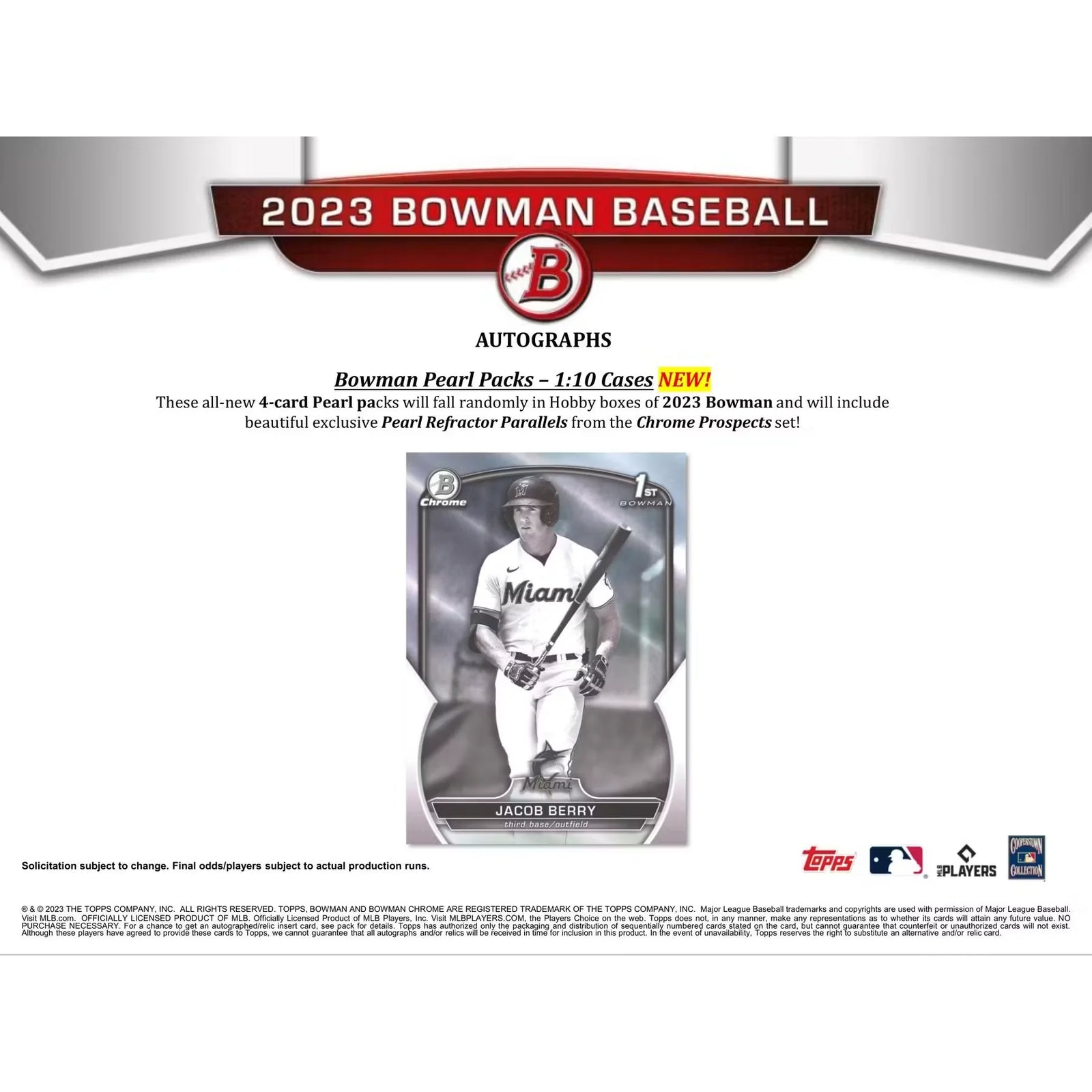 2023 Bowman Baseball Hobby 12-Box Case (Ships Sealed Only)