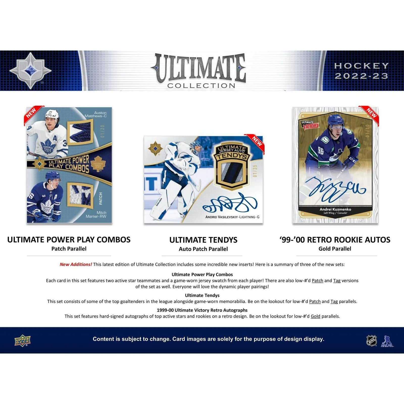 DRAFT - 2022-23 Upper Deck Ultimate Collection Hockey Hobby Box | Sealed