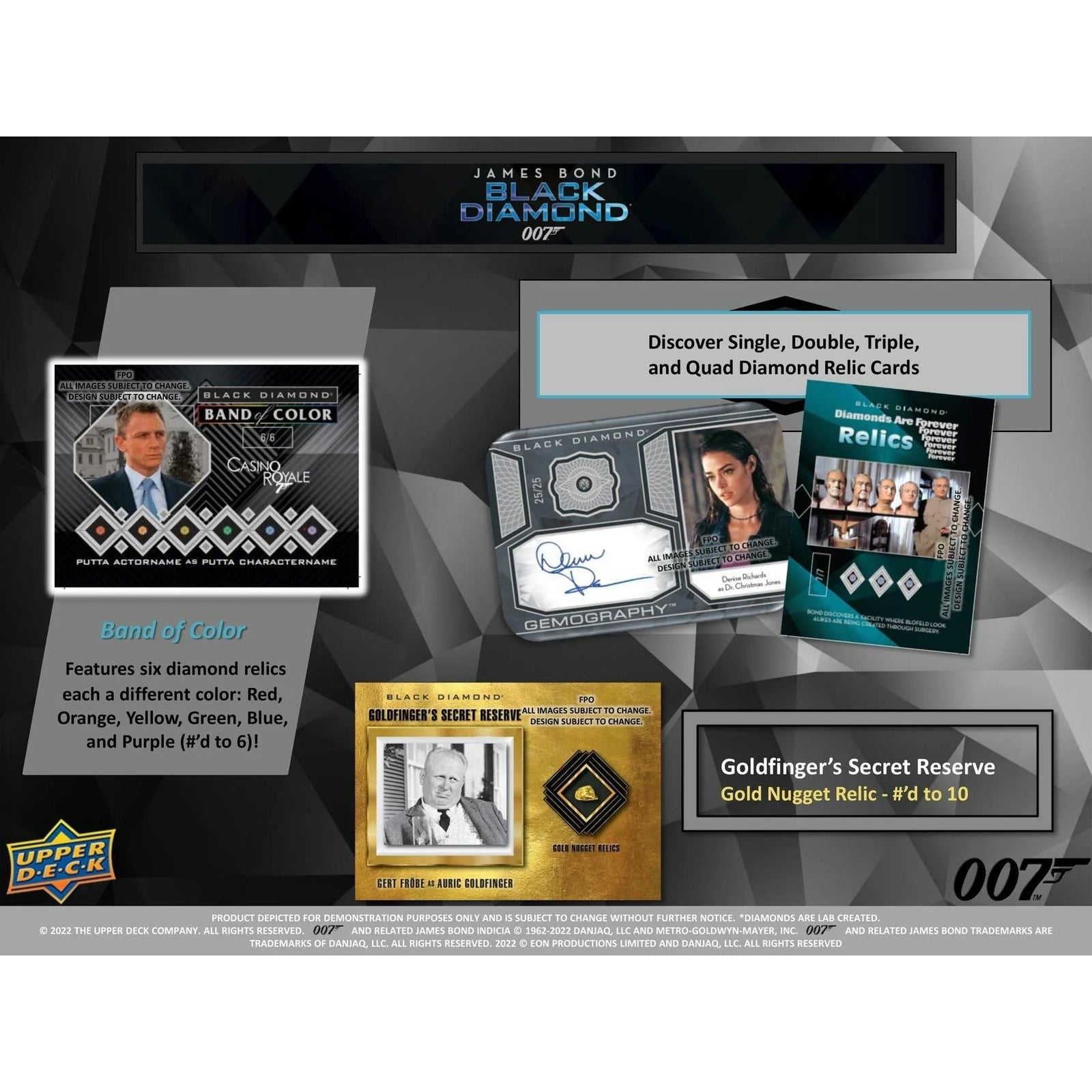 DRAFT - 2023 Upper Deck James Bond Black Diamond Trading Cards Hobby Box | dacardworld:BVLC0IKI1L