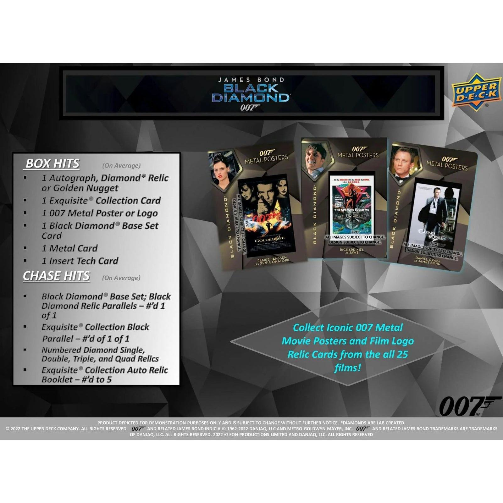 DRAFT - 2023 Upper Deck James Bond Black Diamond Trading Cards Hobby Box | dacardworld:BVLC0IKI1L