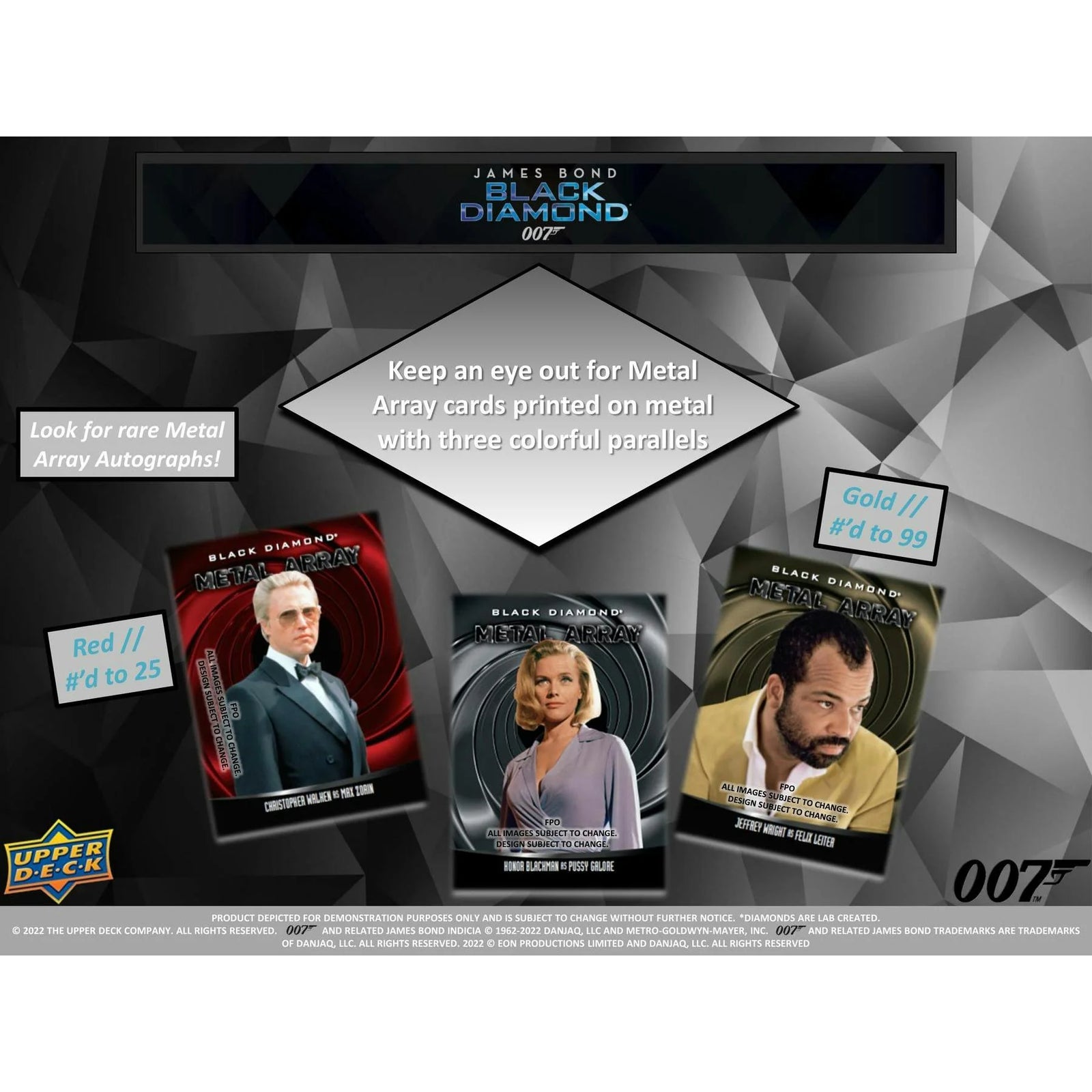 DRAFT - 2023 Upper Deck James Bond Black Diamond Trading Cards | 10-Box Hobby Case