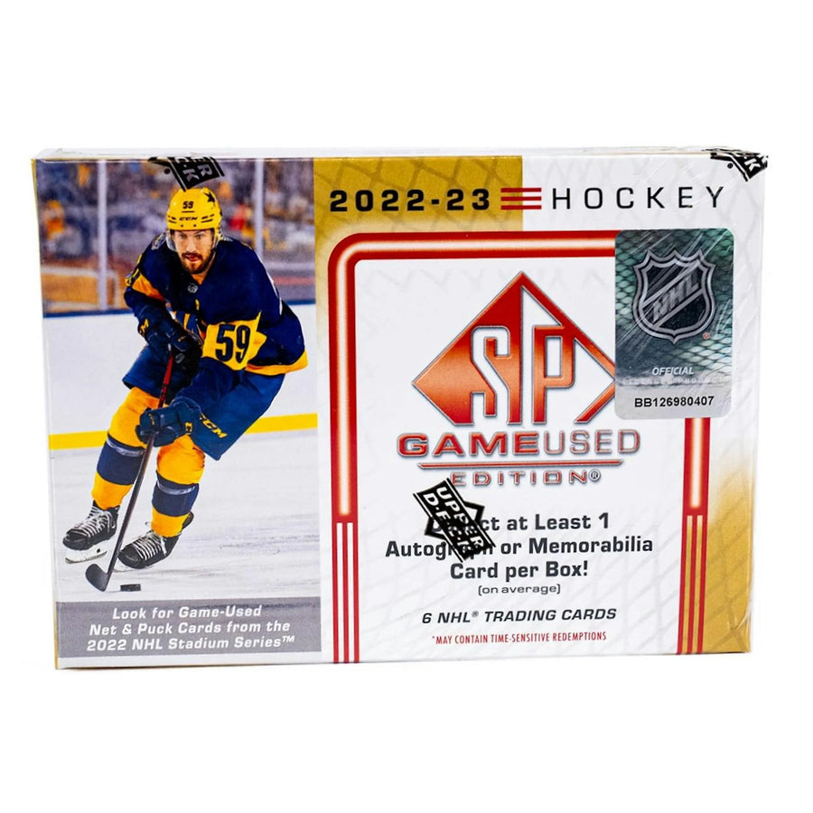 DRAFT - 2022-23 Upper Deck SP Game Used Hockey Hobby Box | Sealed
