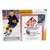 DRAFT - 2022-23 Upper Deck SP Game Used Hockey Hobby Box | Sealed