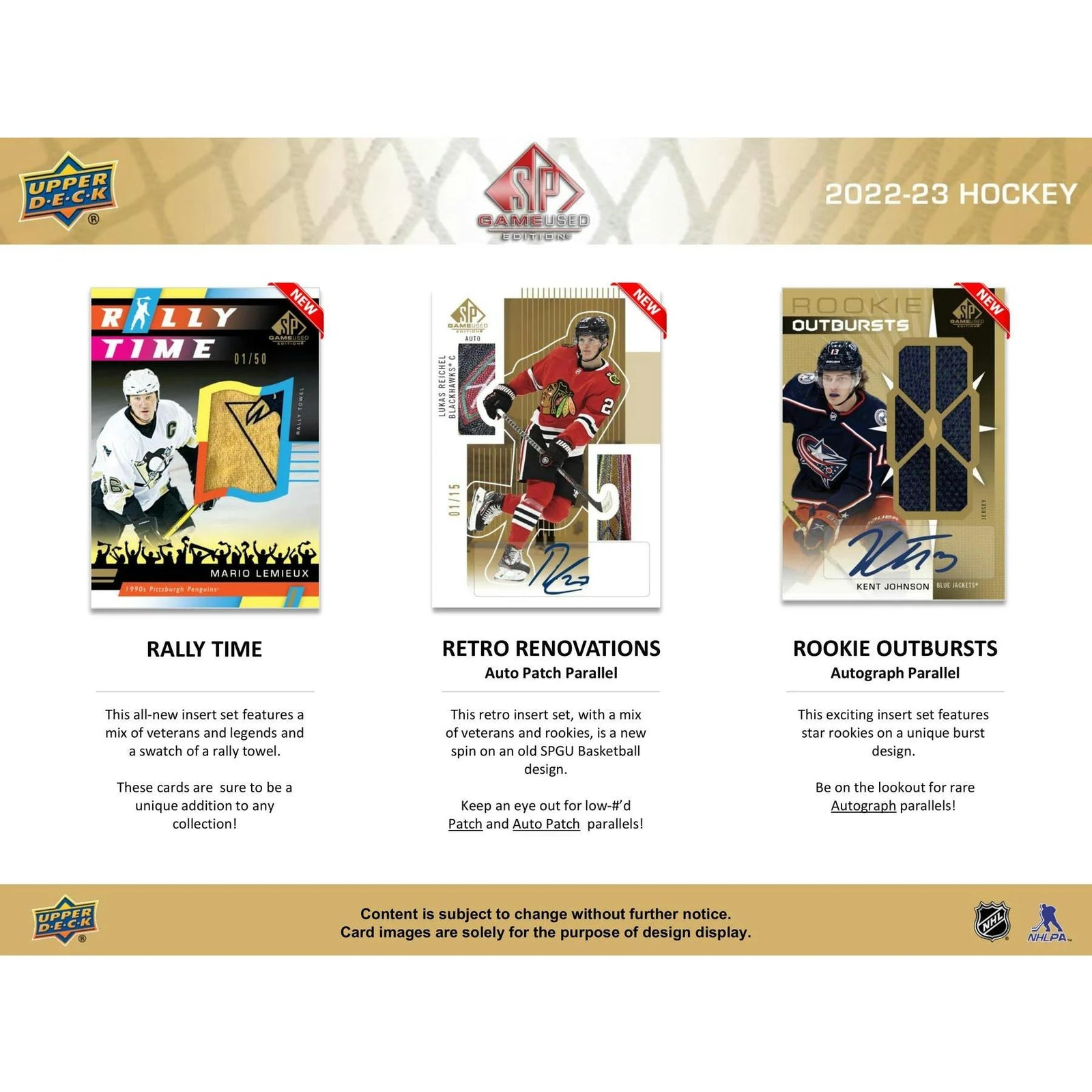 DRAFT - 2022-23 Upper Deck SP Game Used Hockey Hobby Box | Sealed