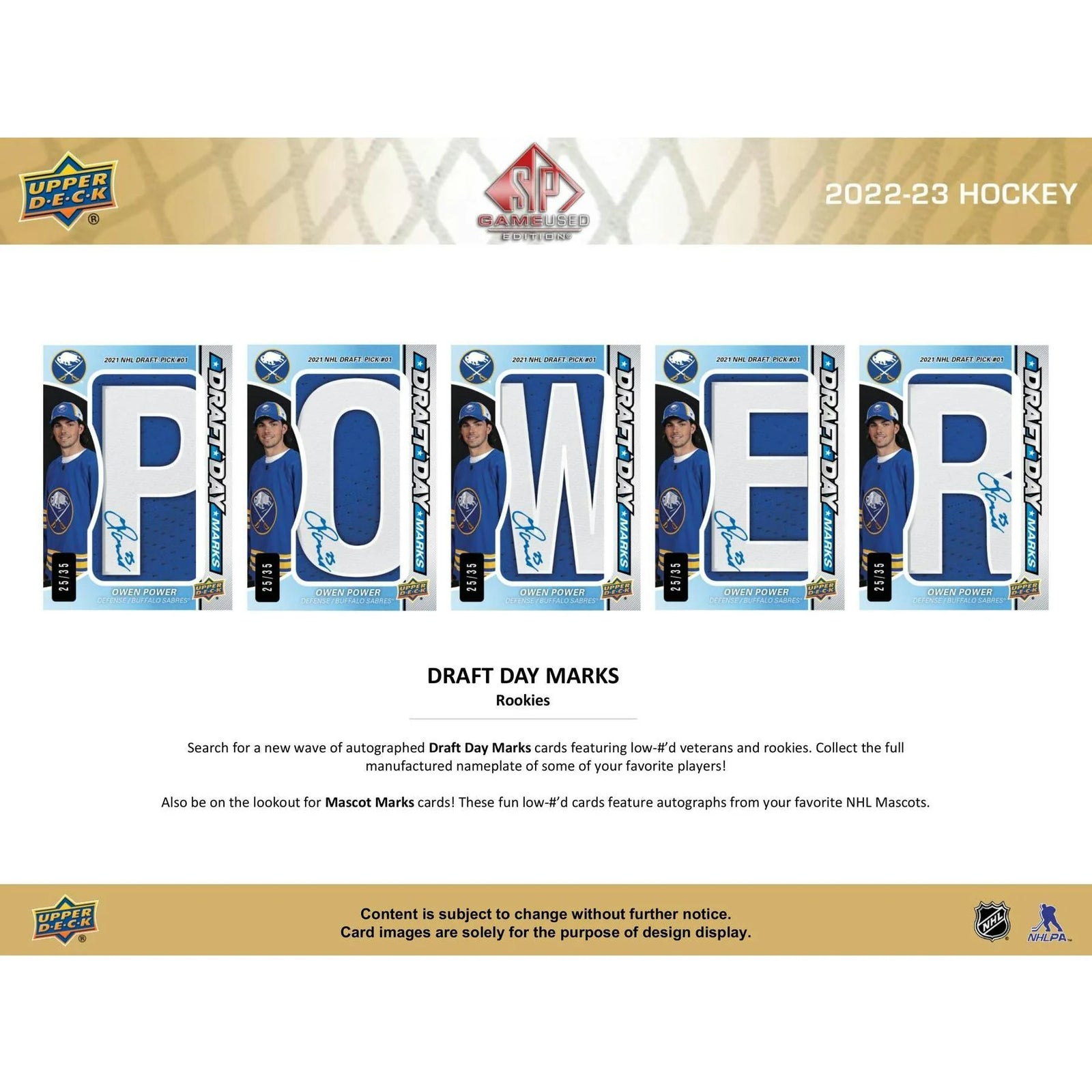 DRAFT - 2022-23 Upper Deck SP Game Used Hockey Hobby Box | Sealed