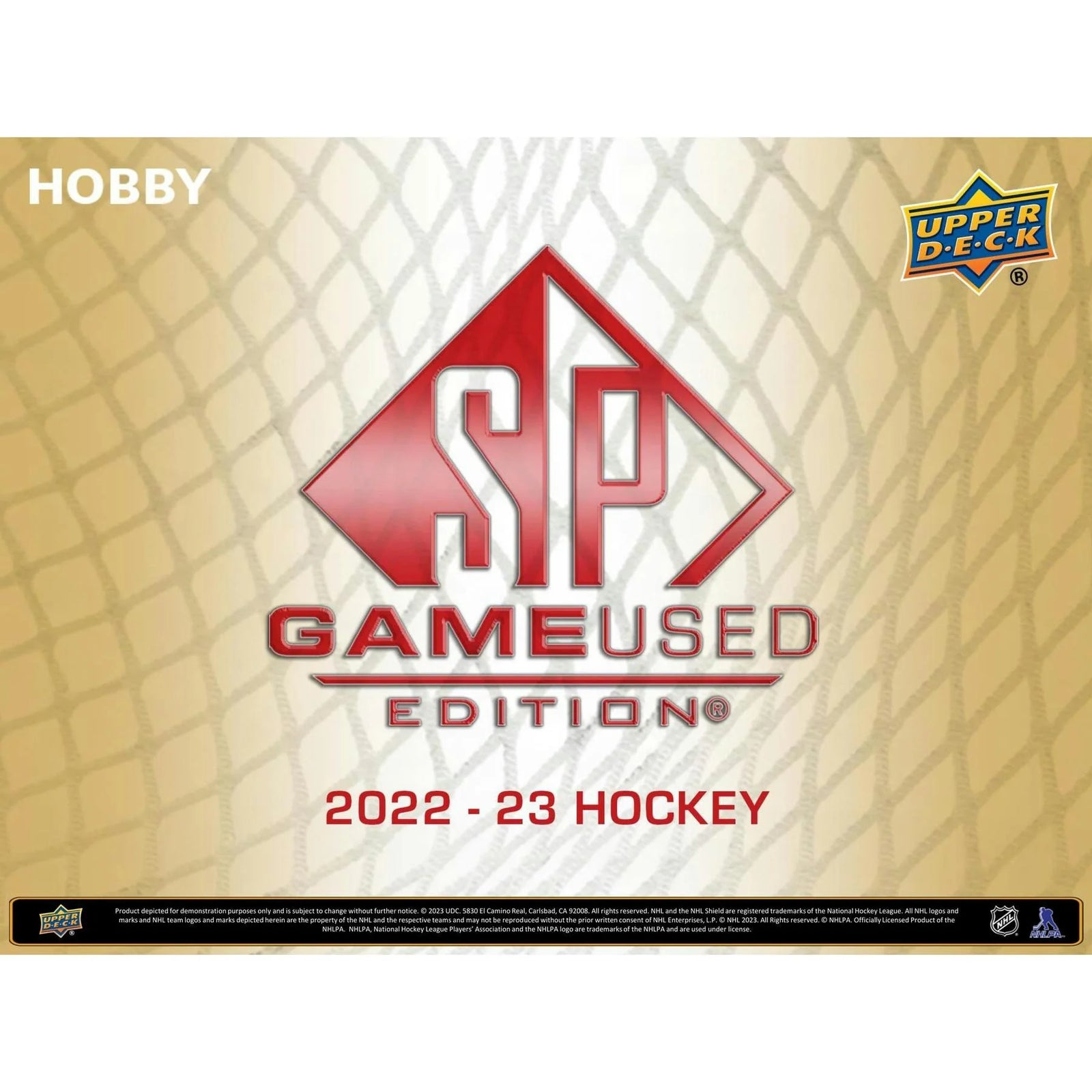 DRAFT - Just In 2022/23 Upper Deck SP Game Used Hockey Hobby 18-Box Case