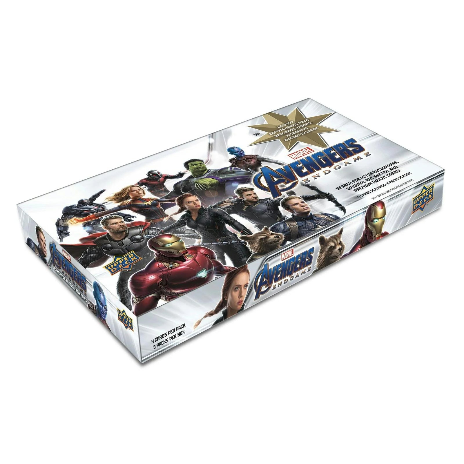DRAFT - 2020 Upper Deck Marvel Avengers Endgame Captain Marvel Hobby Box