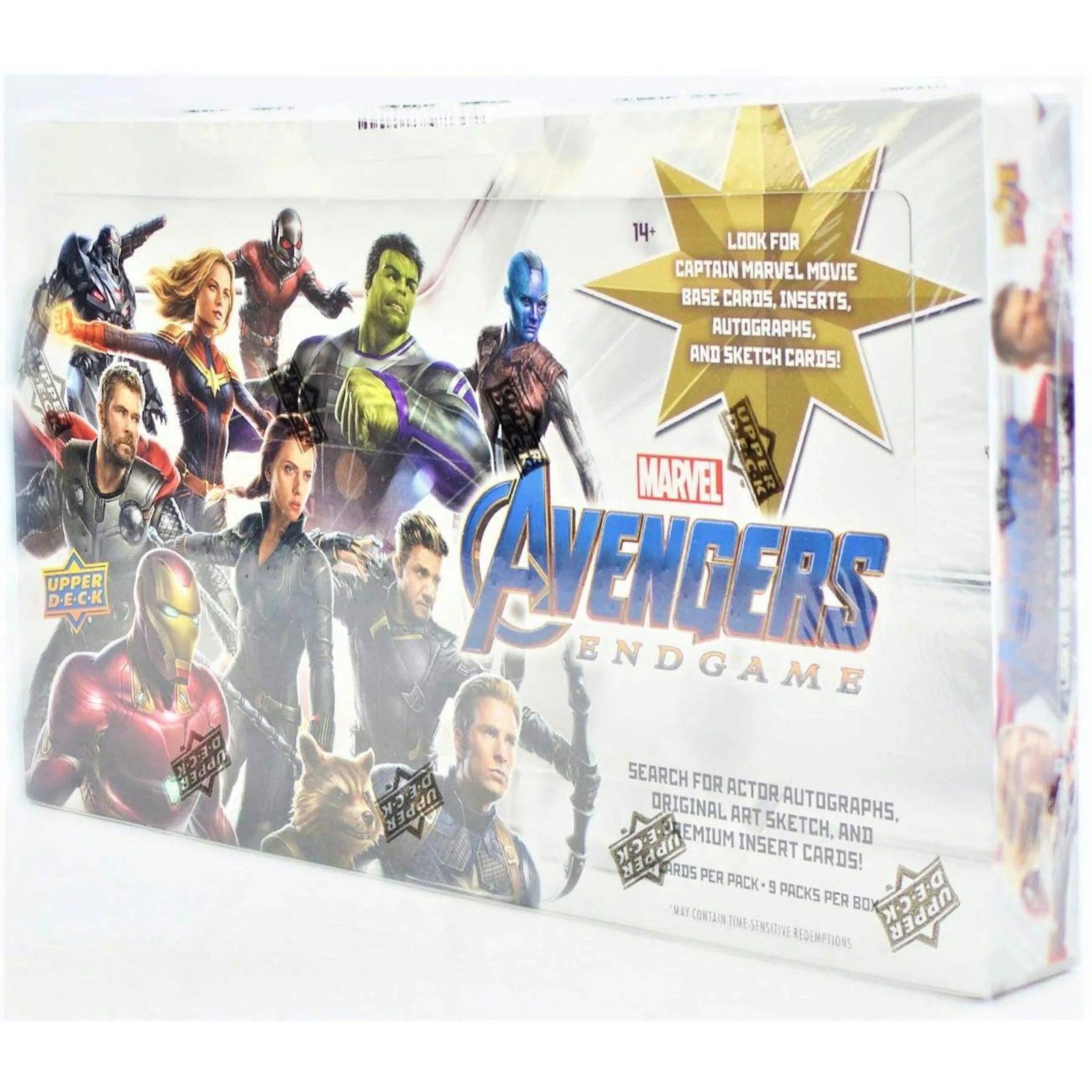 DRAFT - 2020 Upper Deck Marvel Avengers Endgame Captain Marvel Hobby Box
