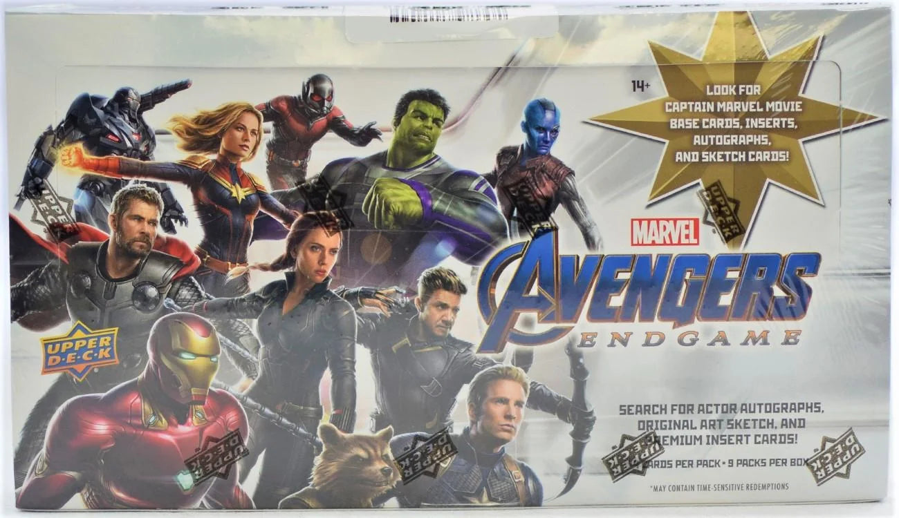 DRAFT - 2020 Upper Deck Marvel Avengers Endgame Captain Marvel Hobby Box