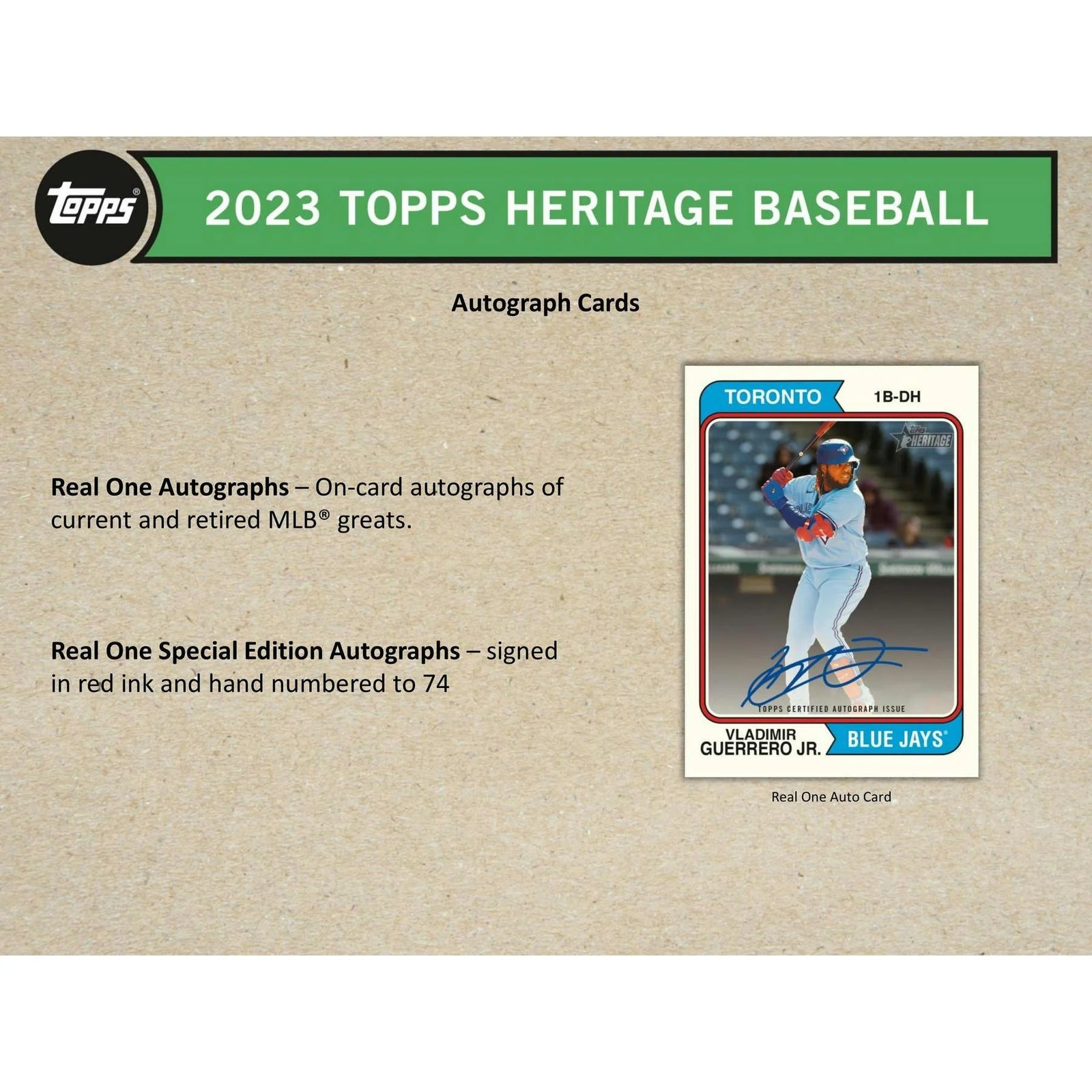 DRAFT - Just In 2023 Topps Heritage Baseball Blaster Box