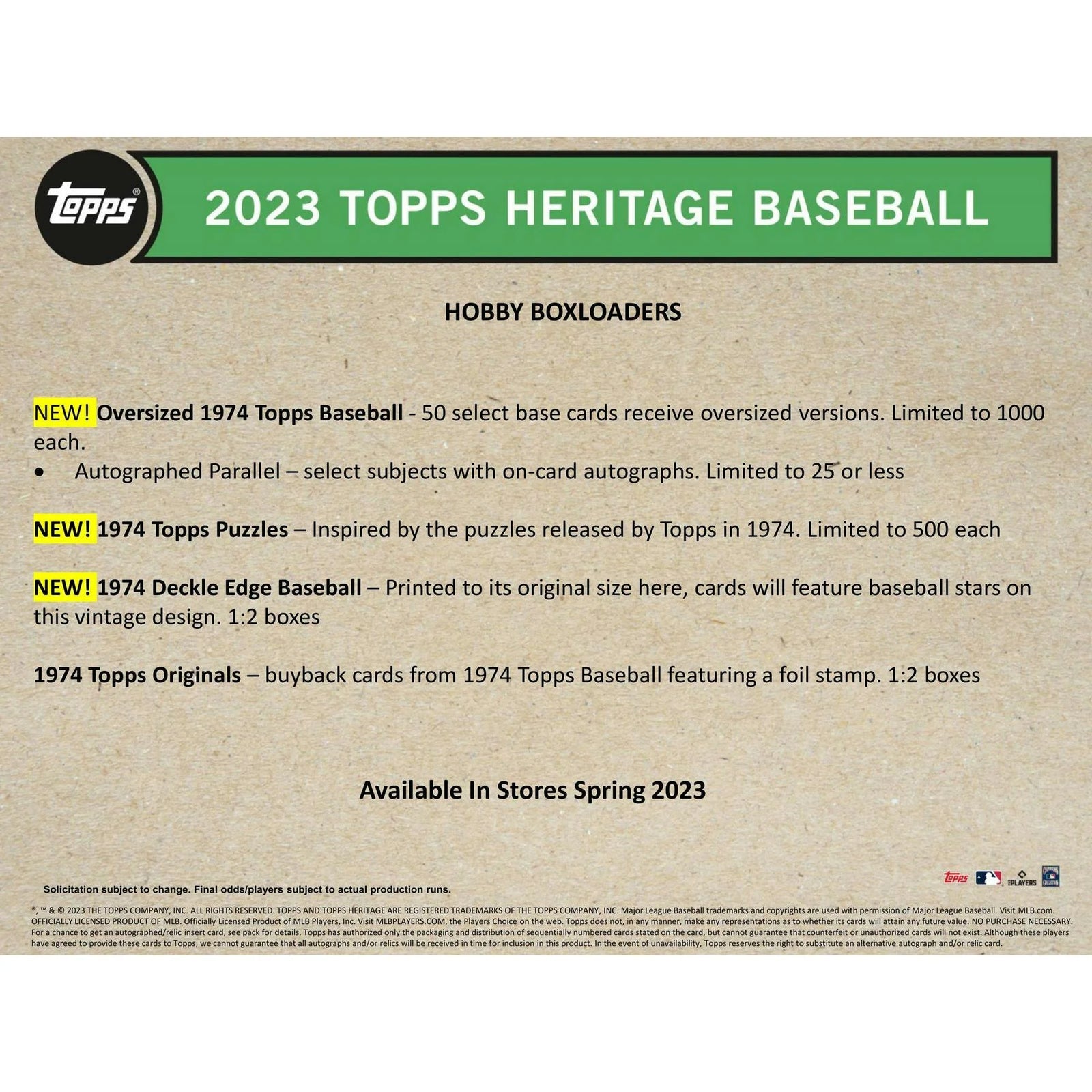 2023 Topps Heritage Baseball Hobby 12-Box Case