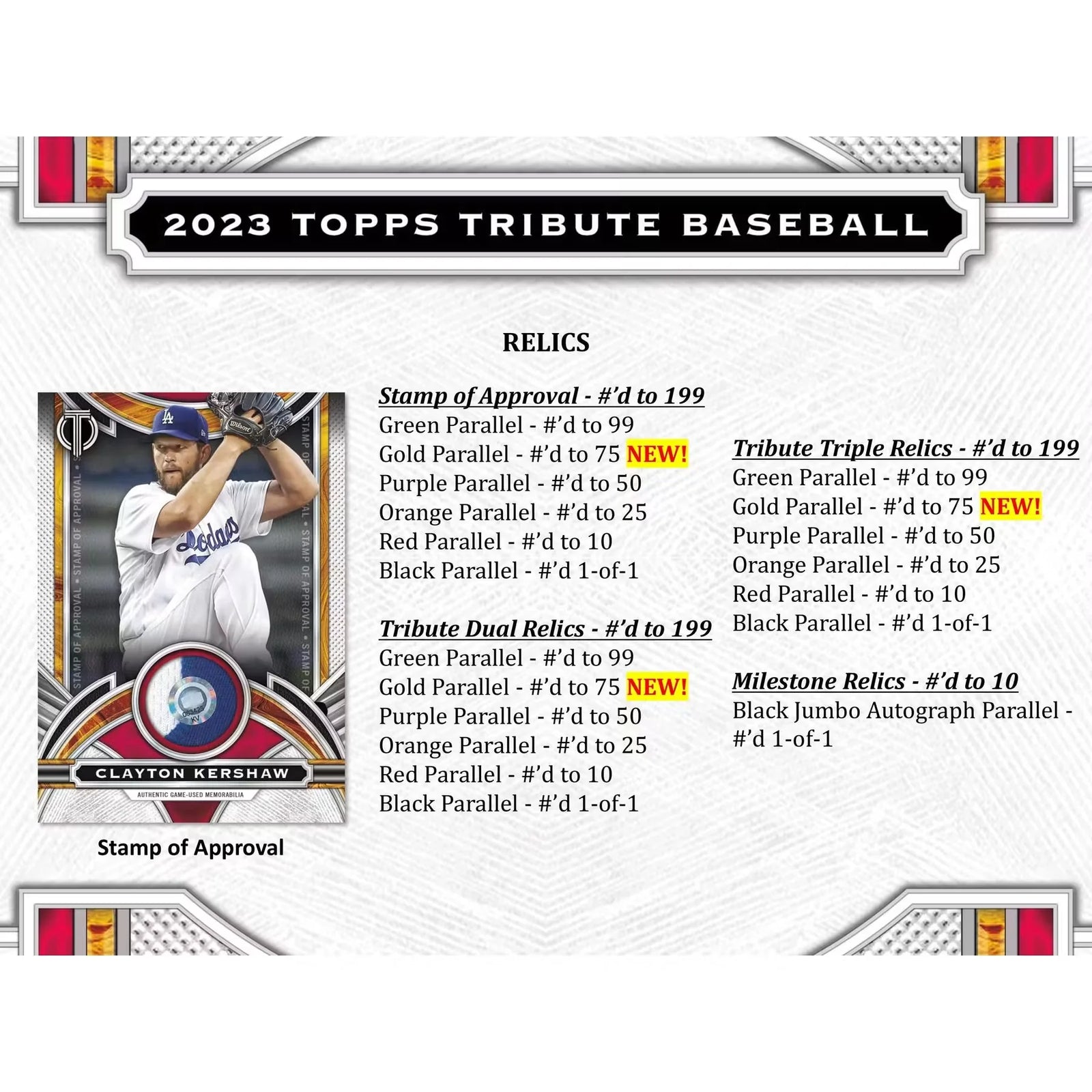 2023 Topps Tribute Baseball Hobby Box