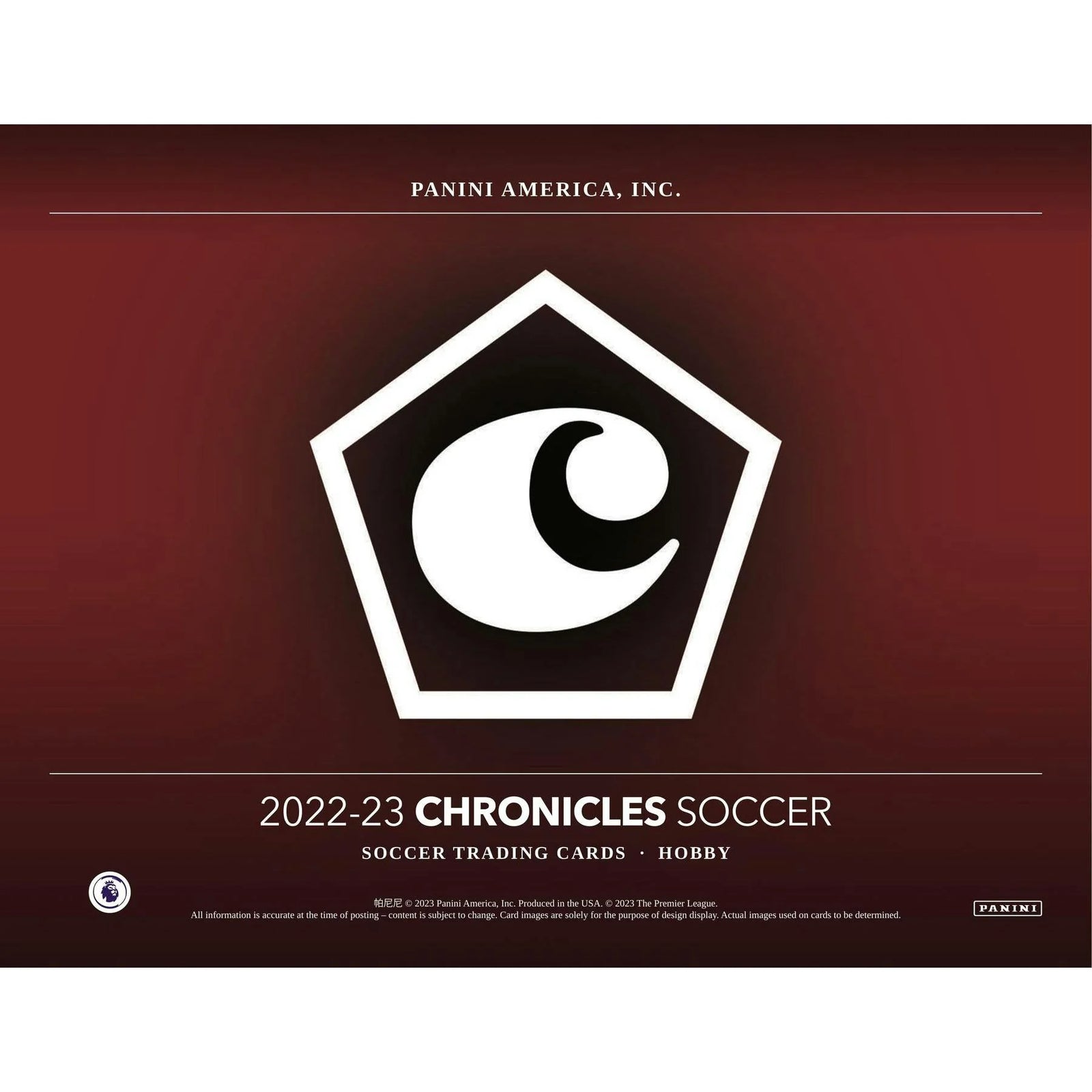 2022-23 Panini Chronicles Soccer Hobby 12-Box Case (Ships Sealed Only)