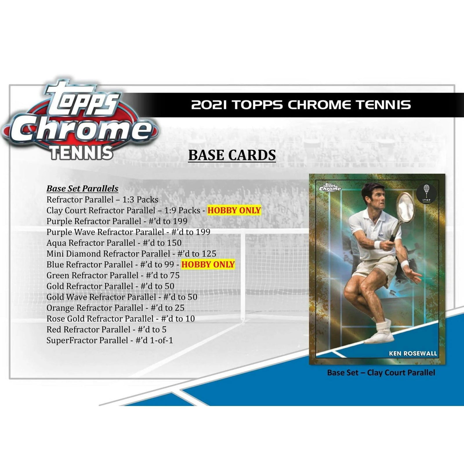 DRAFT - 2021 Topps Chrome Tennis Hobby Box