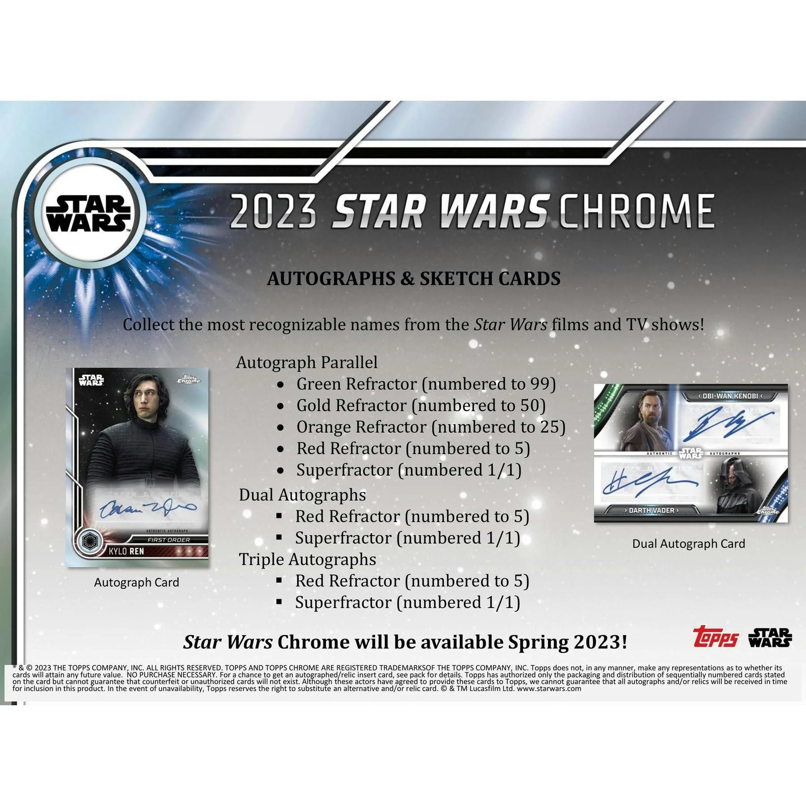 DRAFT - 2023 Topps Star Wars Chrome Blaster Box | Black Wave Parallels