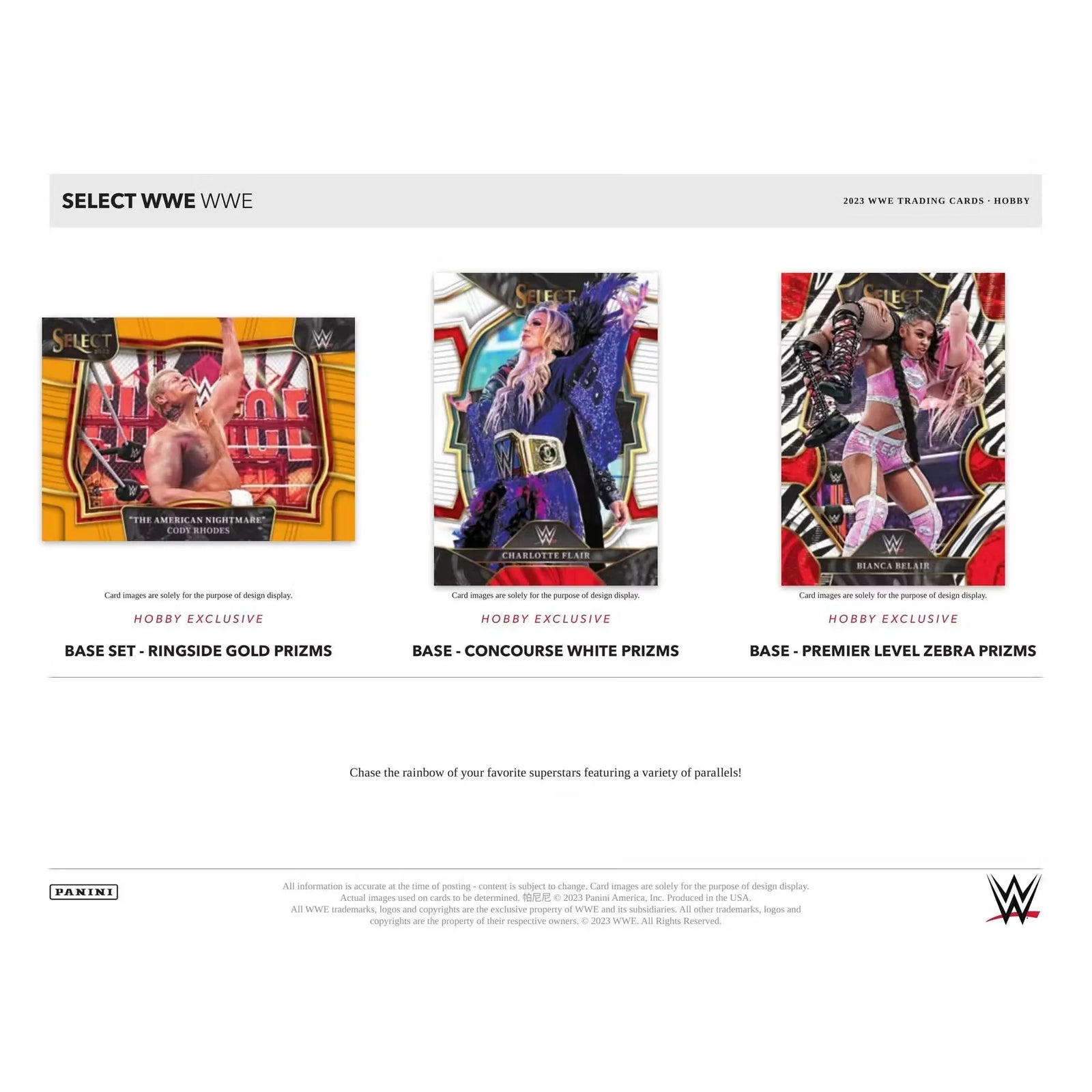 2023 Panini Select WWE Wrestling Hobby Box (Ships Sealed Only)