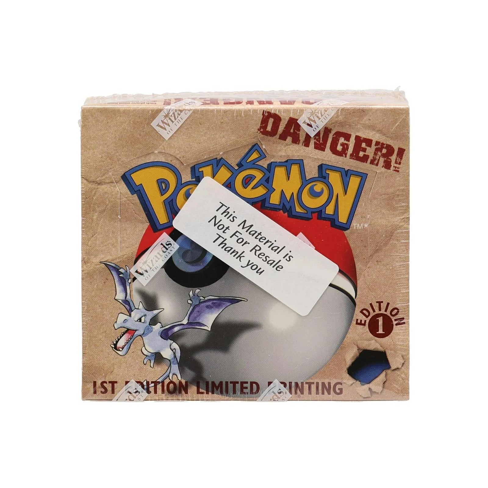 Pokemon Fossil 1st Edition Booster Box WOTC - Vintage Retail Sticker on Shrink (Ships Sealed Only)