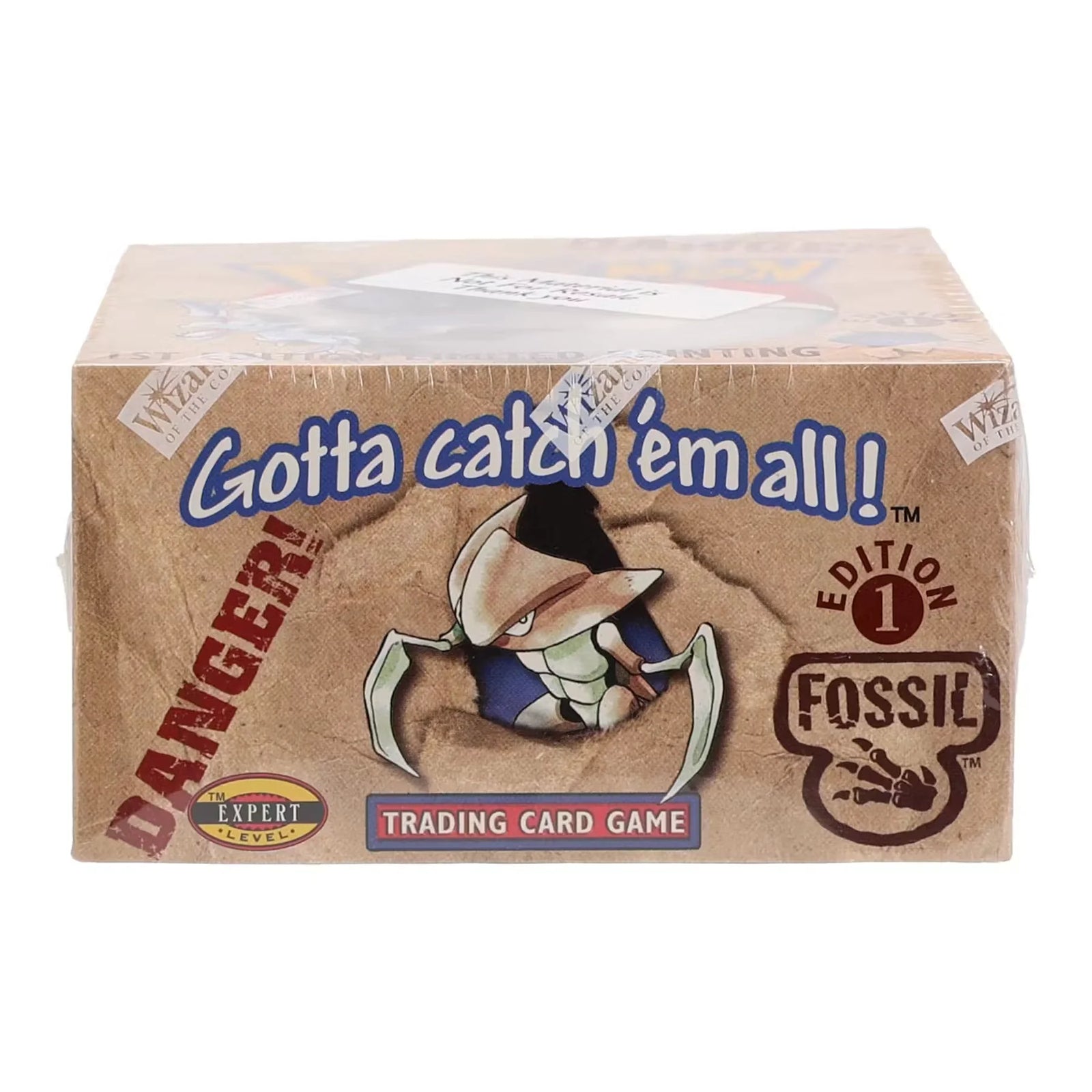 Pokemon Fossil 1st Edition Booster Box WOTC - Vintage Retail Sticker on Shrink (Ships Sealed Only)