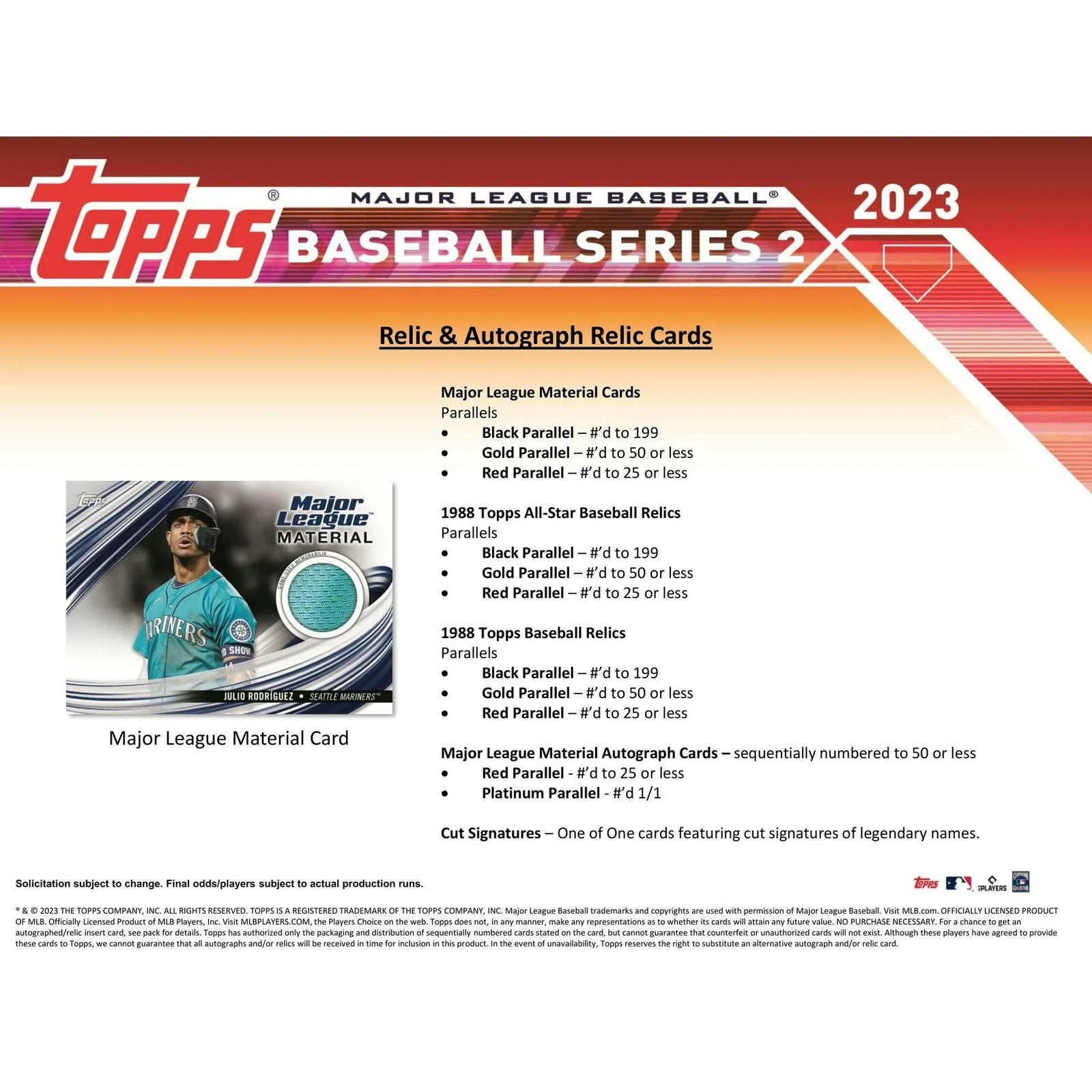 DRAFT - Just In 2023 Topps Series 2 Baseball Blaster Box (Commemorative Relic Card!)