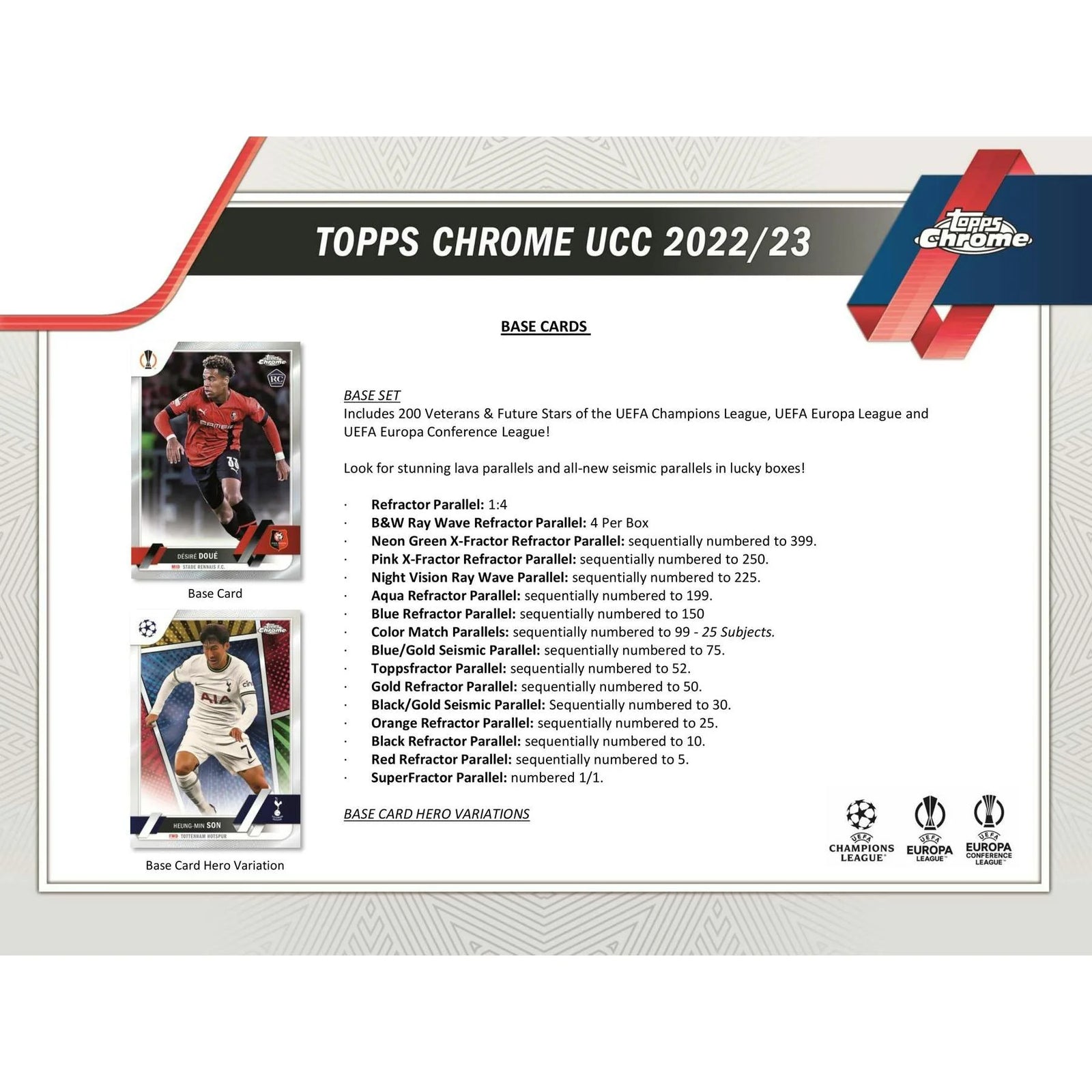 DRAFT - 2022/23 Topps Chrome UEFA Club Competitions Soccer Hobby Lite Box | dacardworld:BVMU103LQI