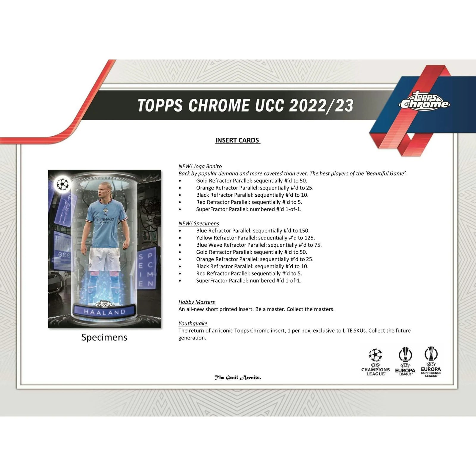 DRAFT - 2022/23 Topps Chrome UEFA Club Competitions Soccer Hobby Lite Box | dacardworld:BVMU103LQI
