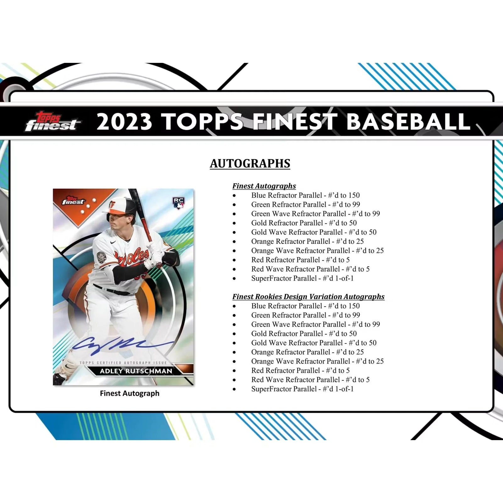 2023 Topps Finest Baseball Hobby 8 Box Case