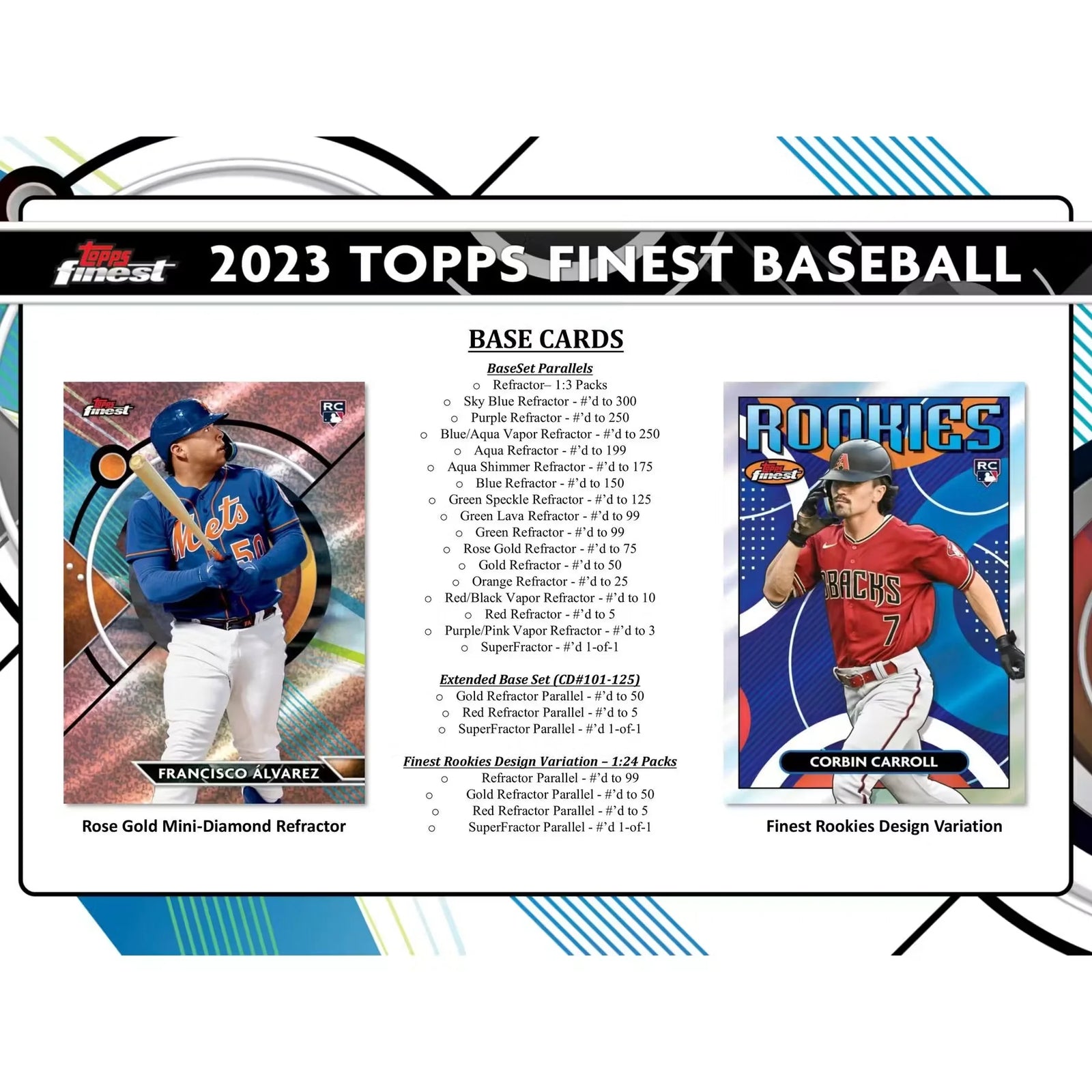 2023 Topps Finest Baseball Hobby 8 Box Case