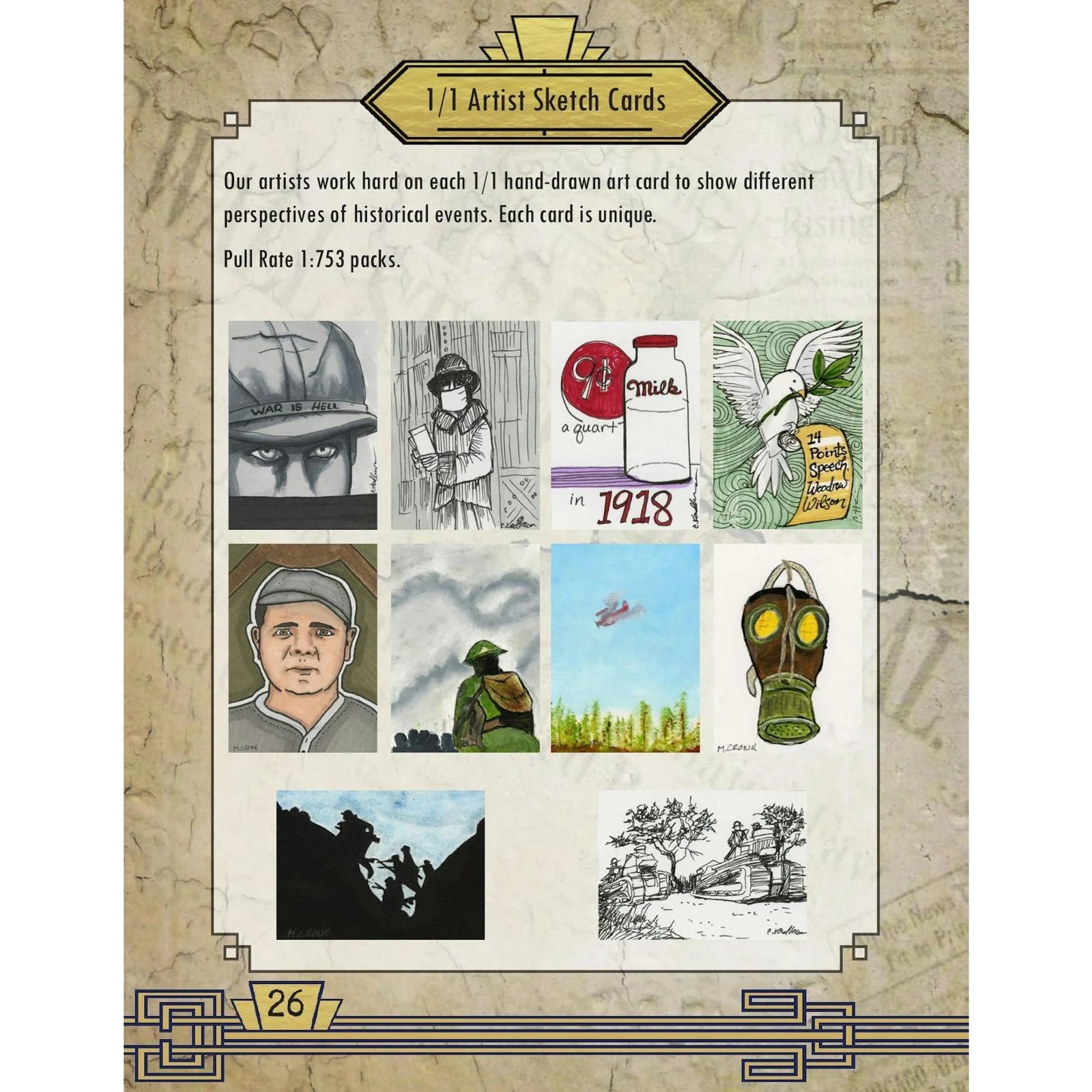 DRAFT - 2023 Historic Autographs 1918: End of the Great War Hobby Box