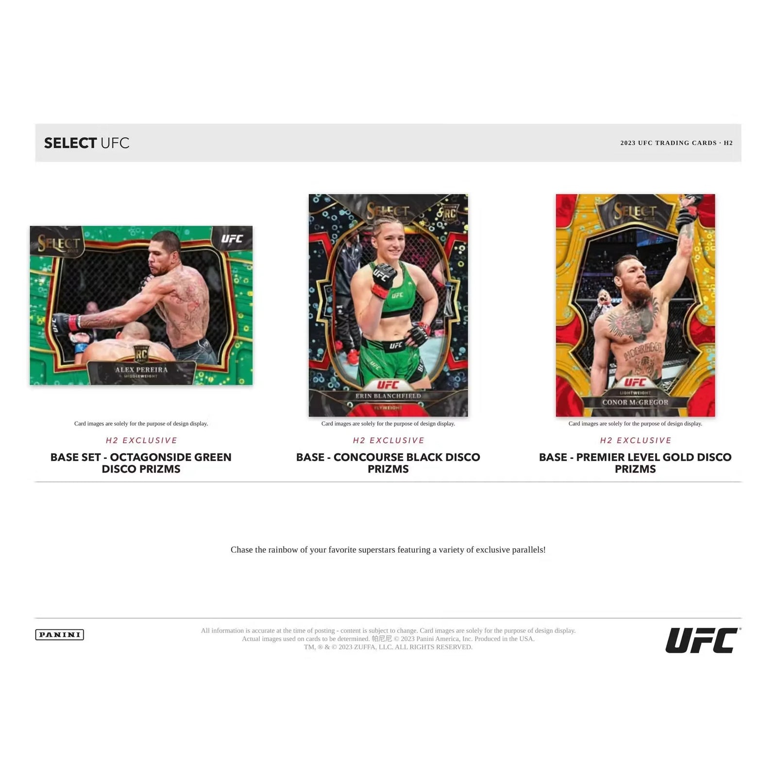 2023 Panini Select UFC H2 Hobby Hybrid 20-Box Case (Ships Sealed Only)