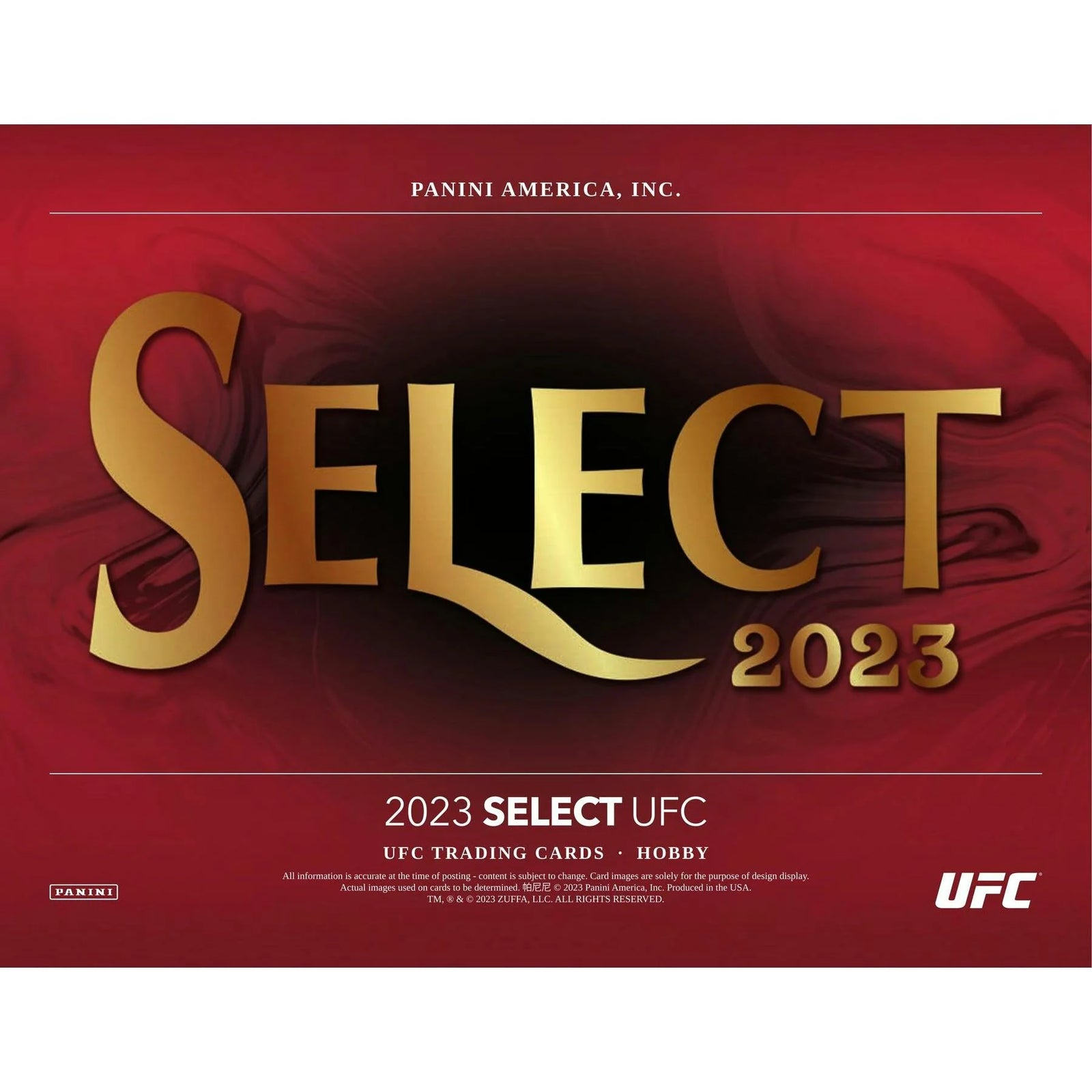 DRAFT - 2023 Panini Select UFC Hobby Box